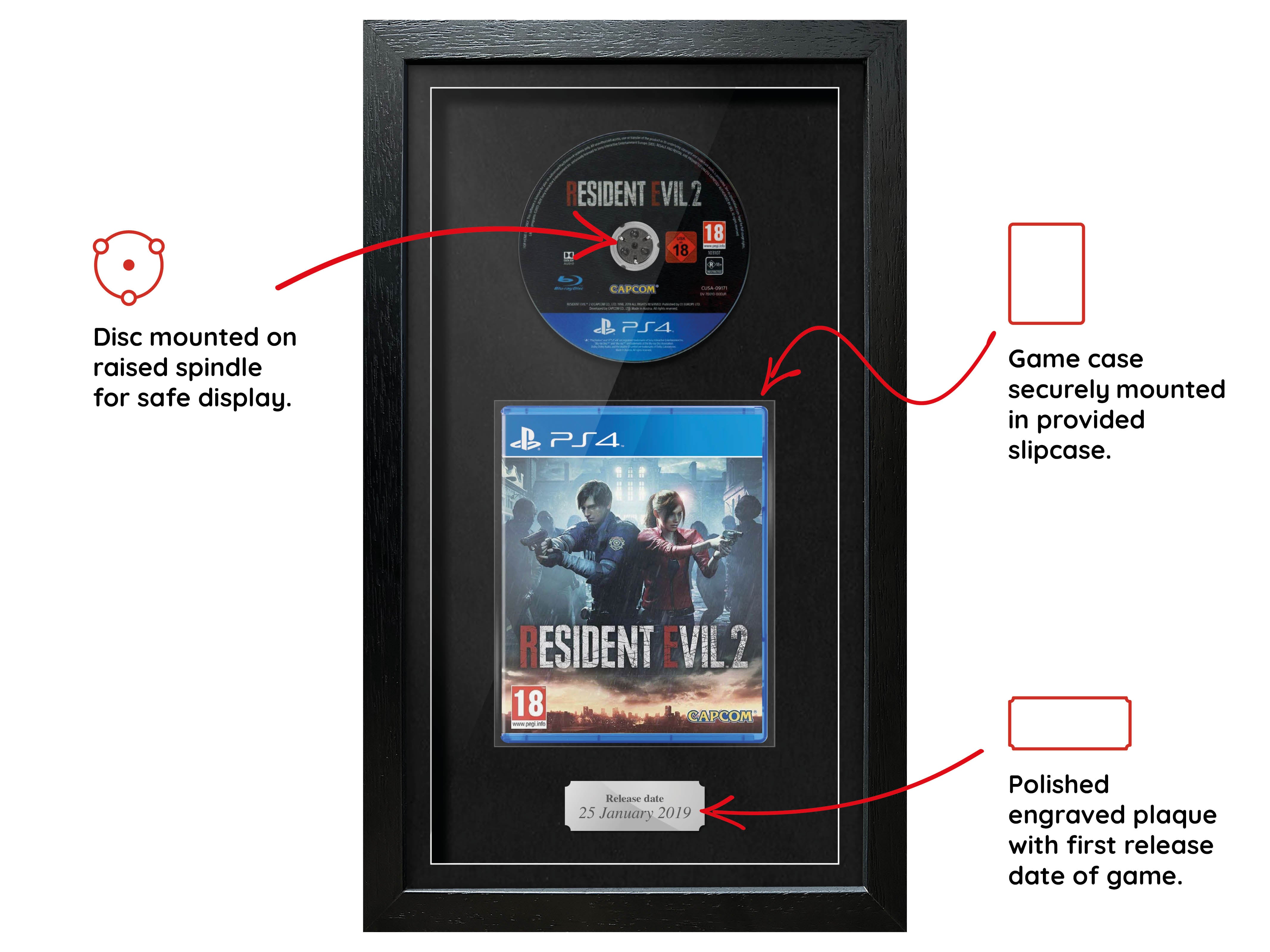 Resident Evil 2 (PS4) Exhibition Range Framed Game