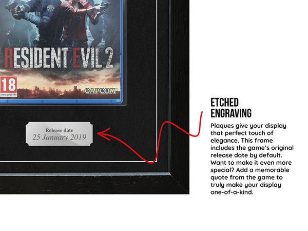 Resident Evil 2 (PS4) Exhibition Range Framed Game
