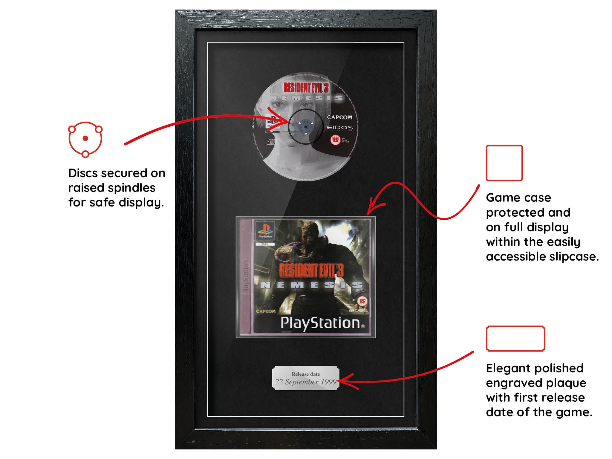 Resident Evil 3: Nemesis (PS1) Exhibition Range Framed Game