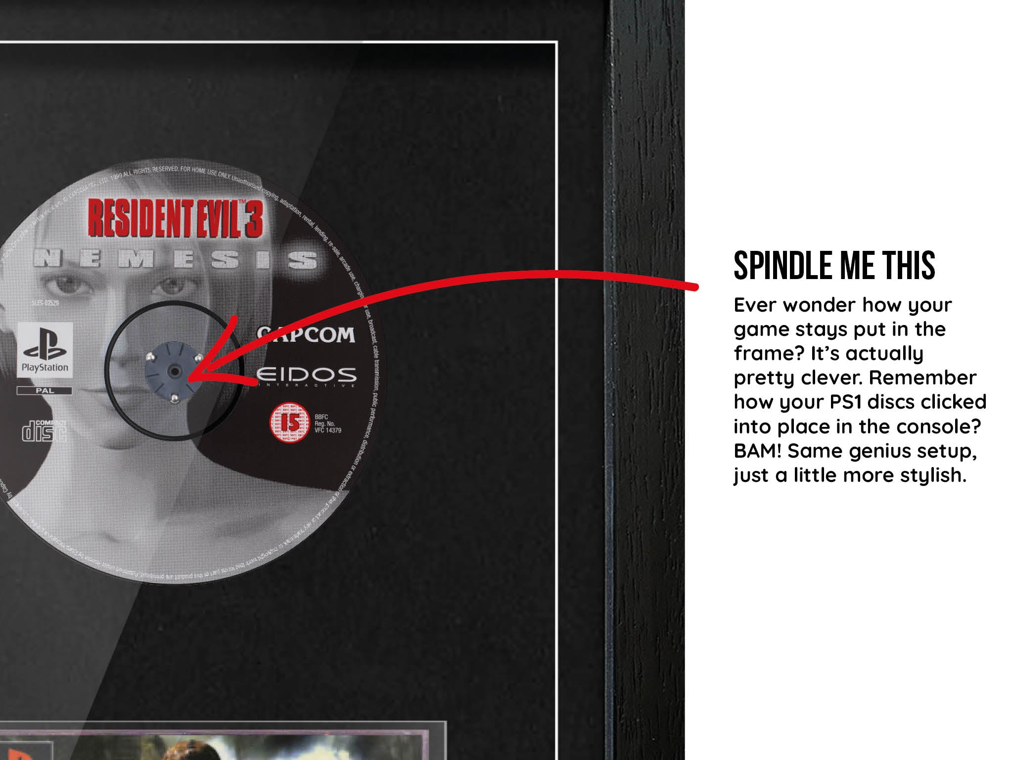 Resident Evil 3: Nemesis (PS1) Exhibition Range Framed Game