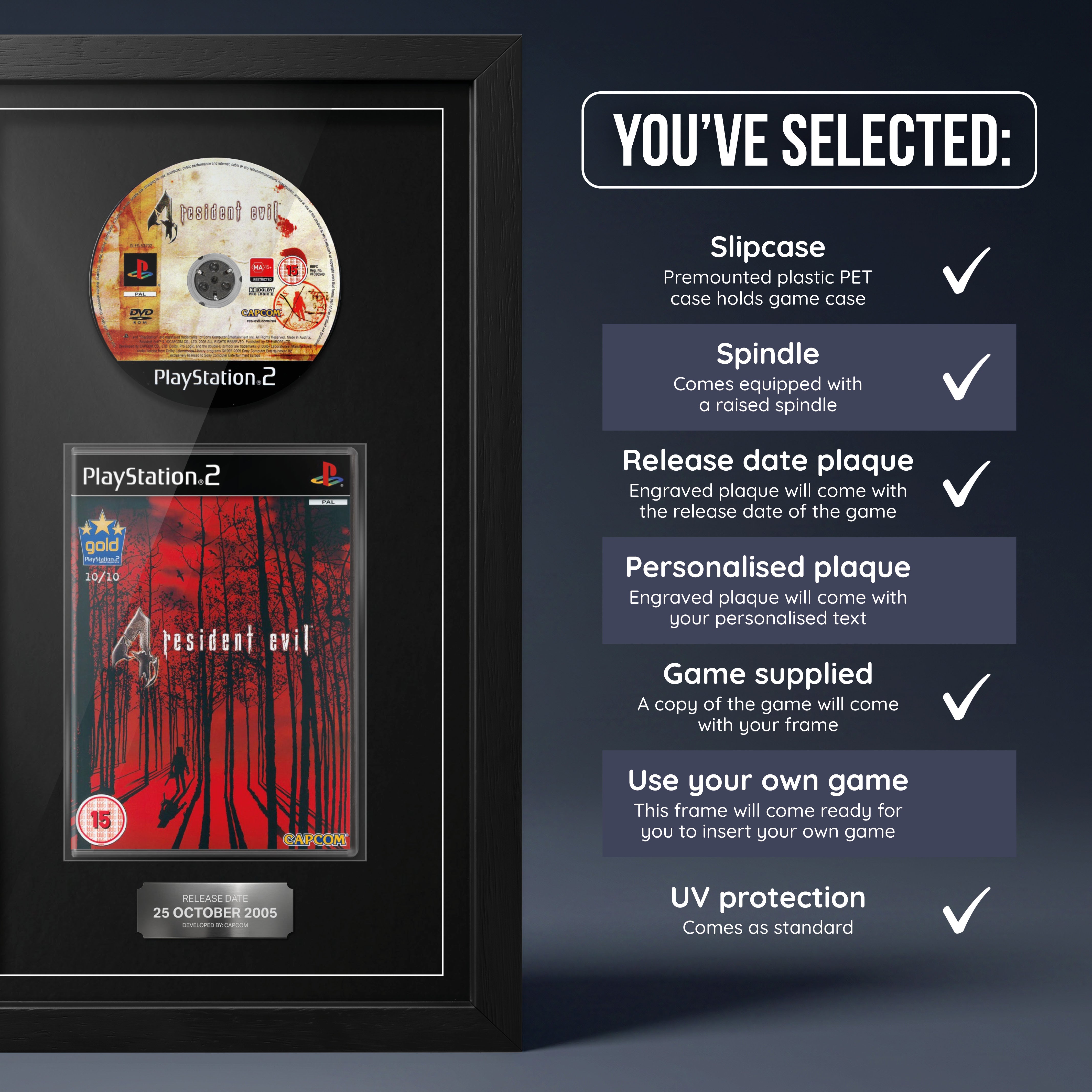 Resident Evil 4 (PS2) Exhibition Range Framed Game