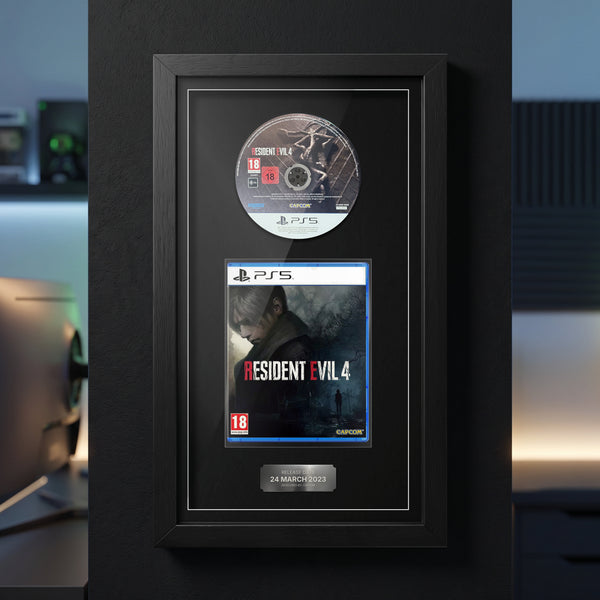 Resident Evil 4 PS5 Exhibition Range frame on display