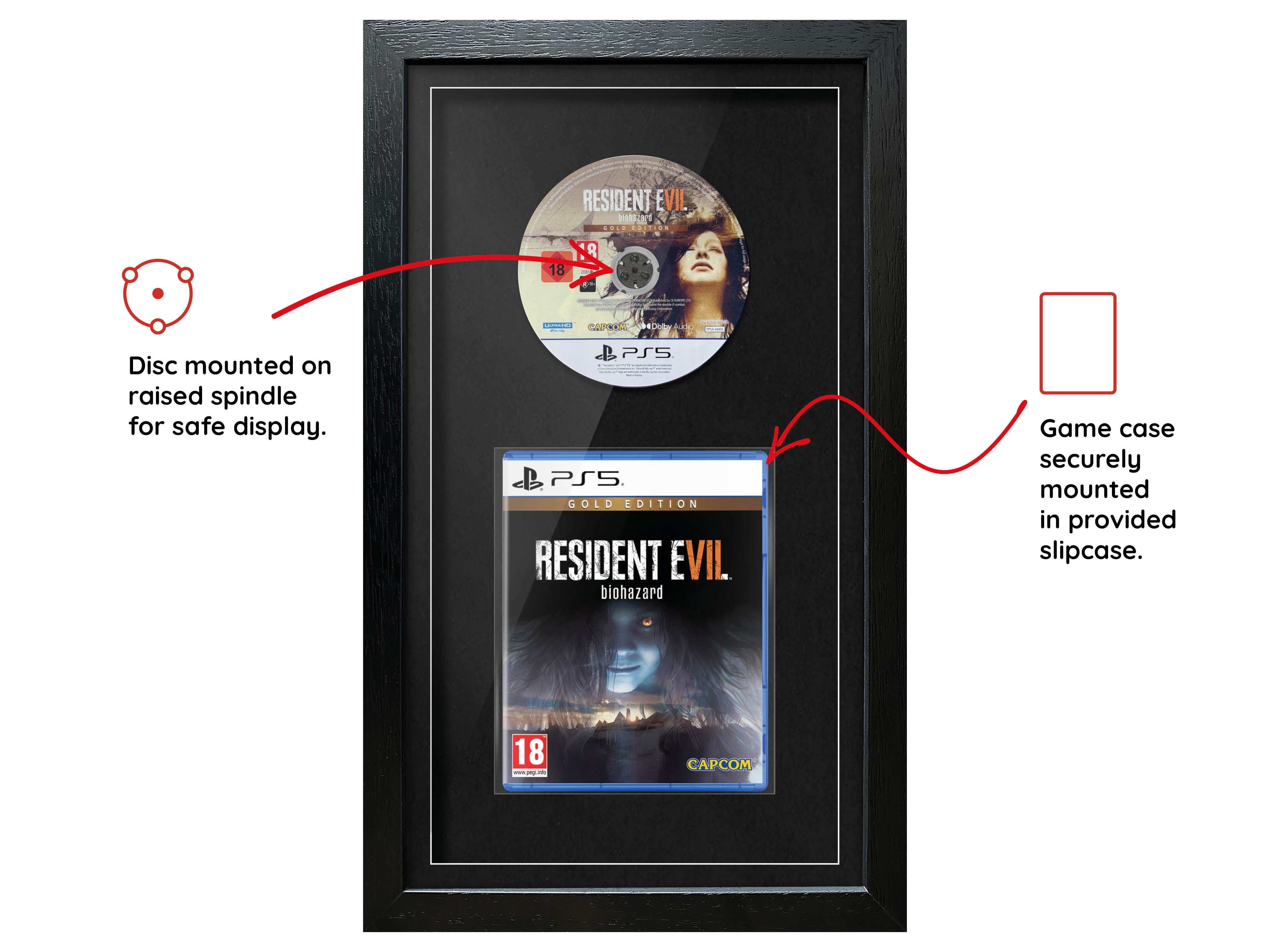 Resident Evil 7: Biohazard Gold Edition (PS5) Exhibition Range Framed Game - Frame-A-Game
