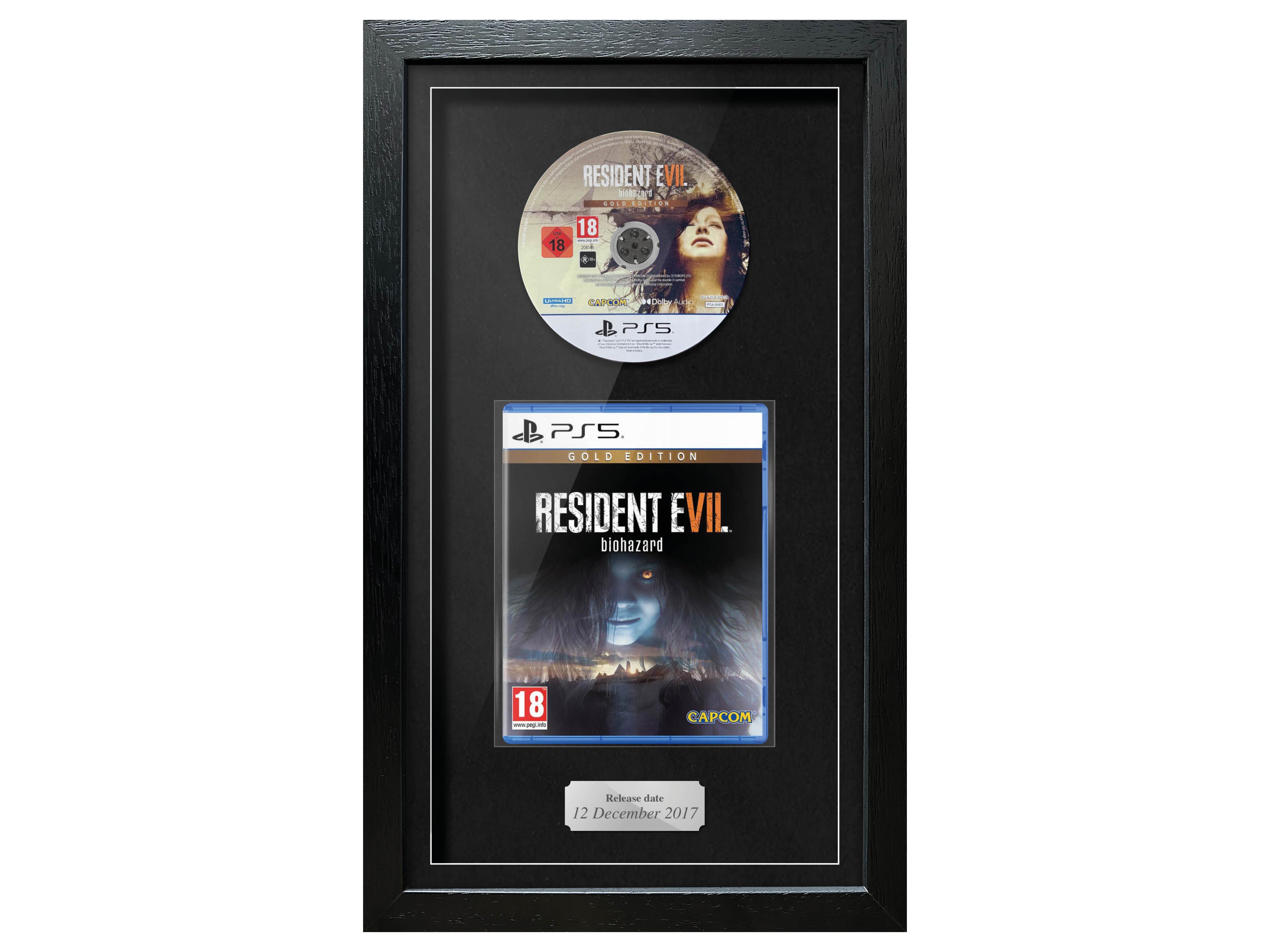 Resident Evil 7: Biohazard Gold Edition (PS5) Exhibition Range Framed Game - Frame-A-Game
