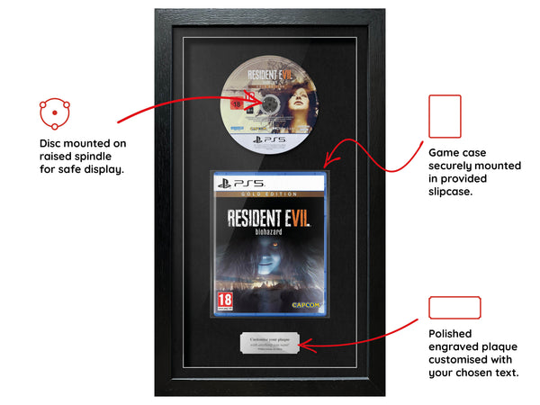 Resident Evil 7: Biohazard Gold Edition (PS5) Exhibition Range Framed Game - Frame-A-Game