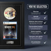 Resident Evil 7 Gold Edition PS5 frame, game supplied with release date plaque