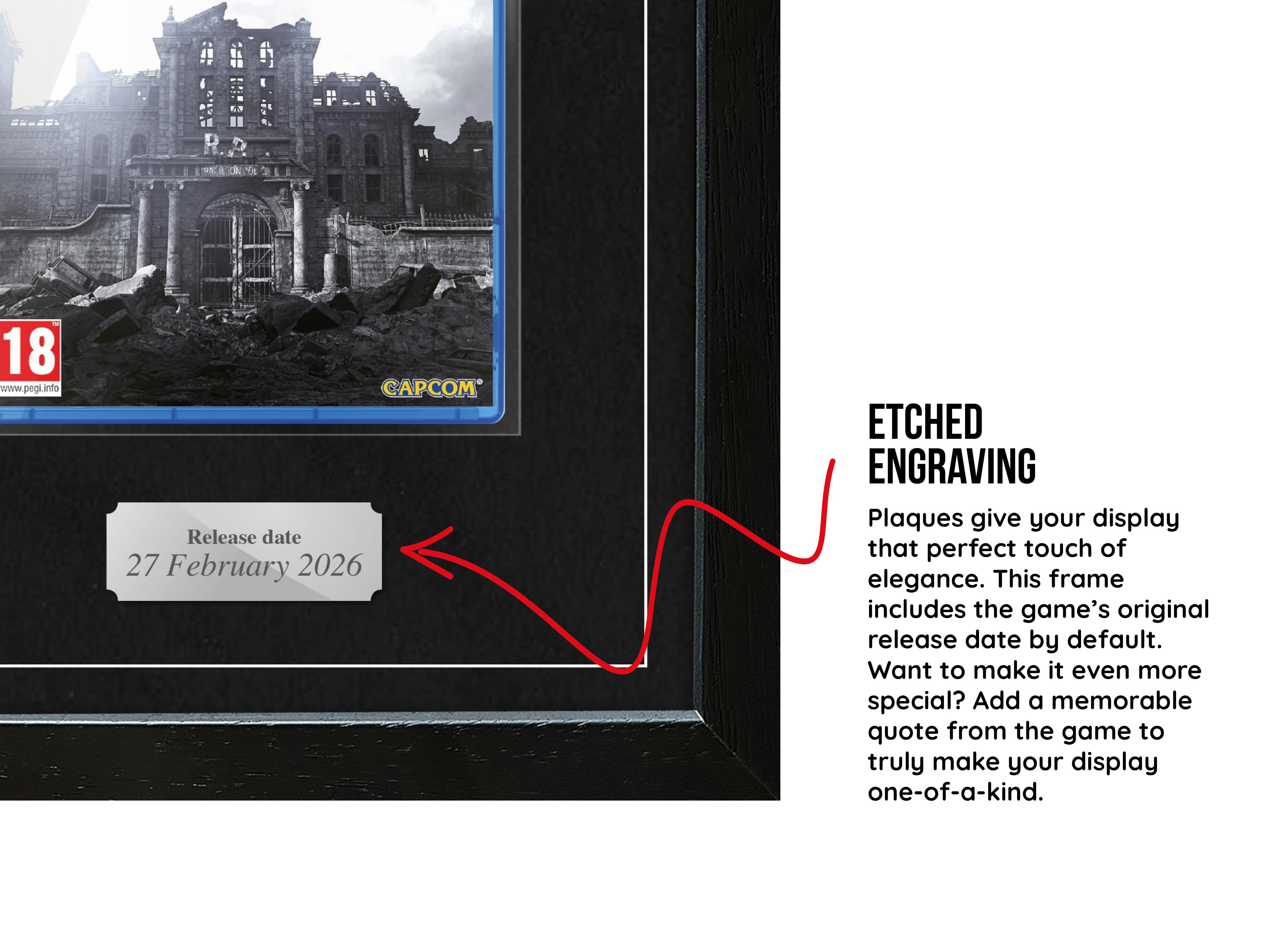 Resident Evil Requiem (PS5) Exhibition Range Framed Game