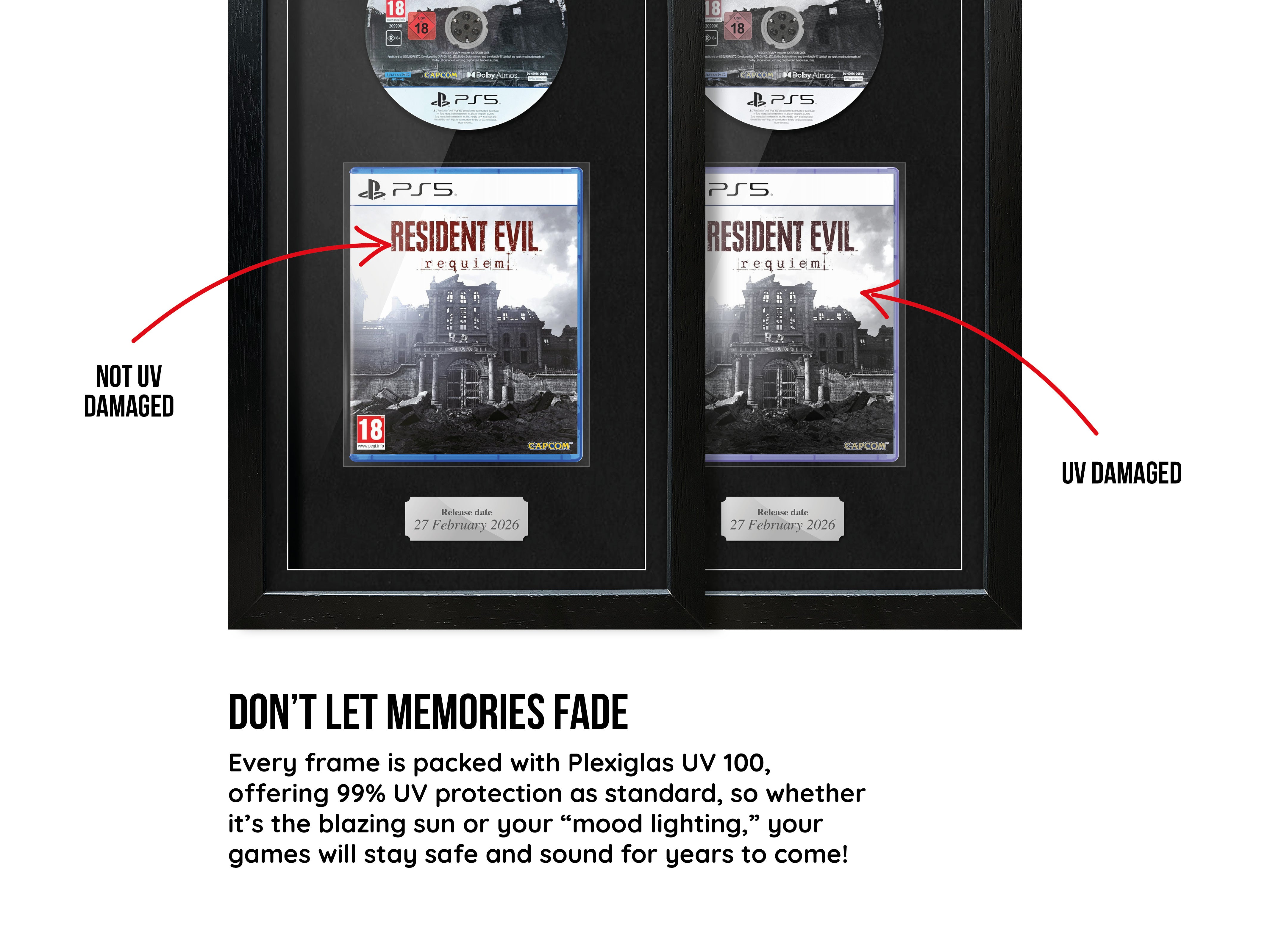 Resident Evil Requiem (PS5) Exhibition Range Framed Game