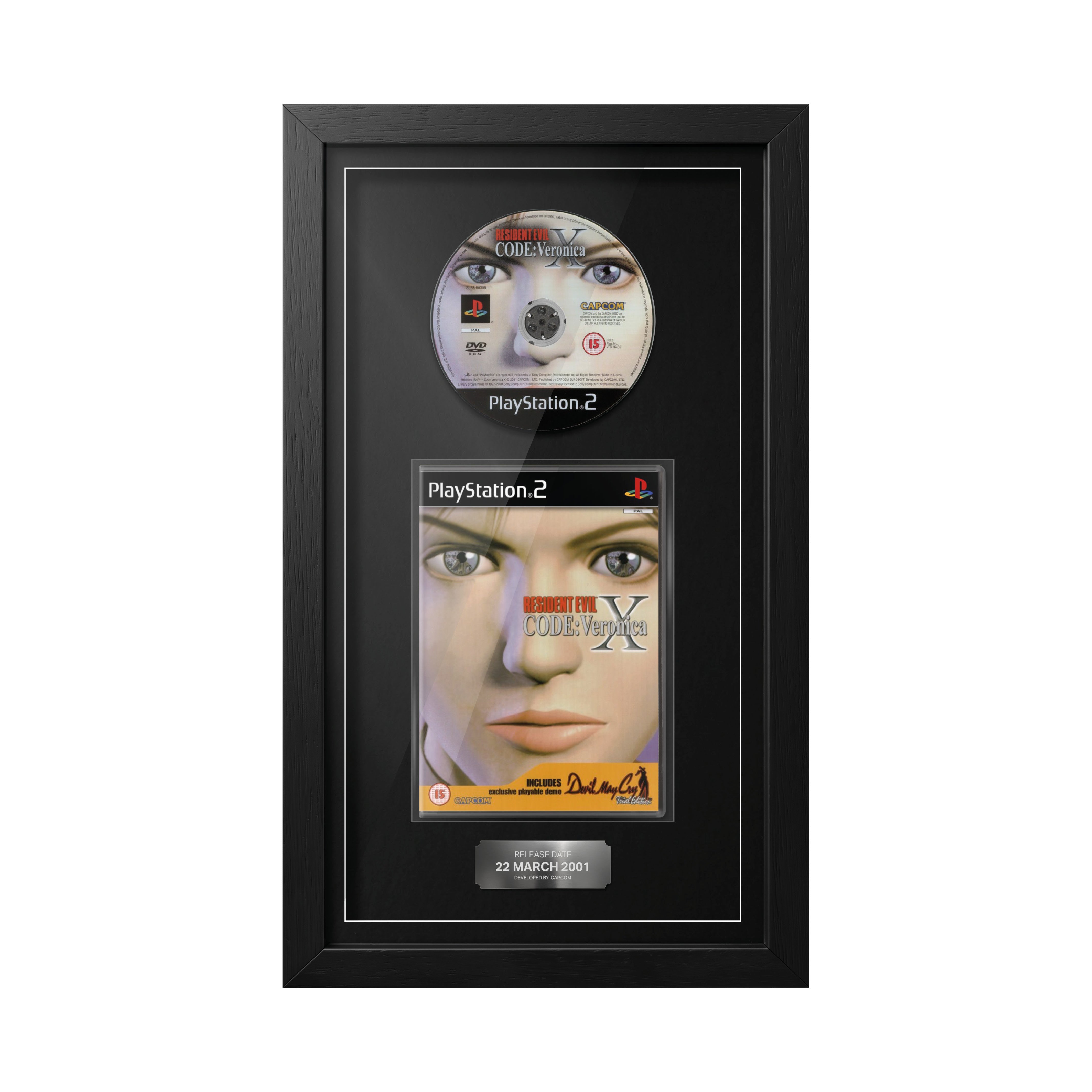 Resident Evil Code: Veronica X (PS2) Exhibition Range Framed Game