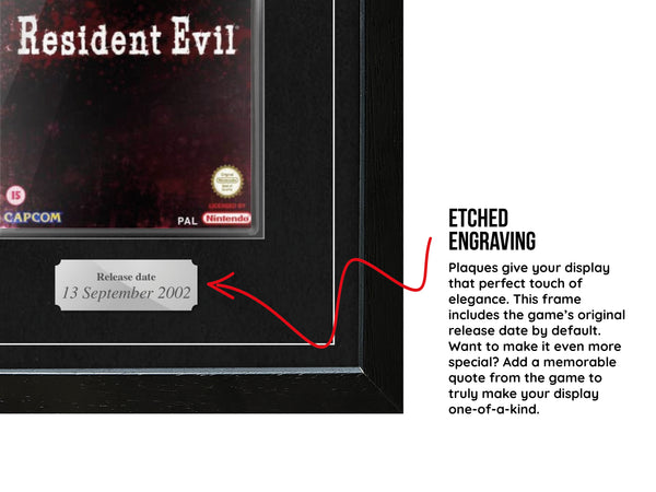 Resident Evil (GameCube) Exhibition Range Framed Game - Frame-A-Game