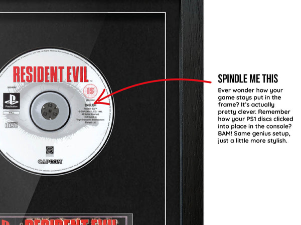 Resident Evil 1 (PS1) Exhibition Range Framed Game