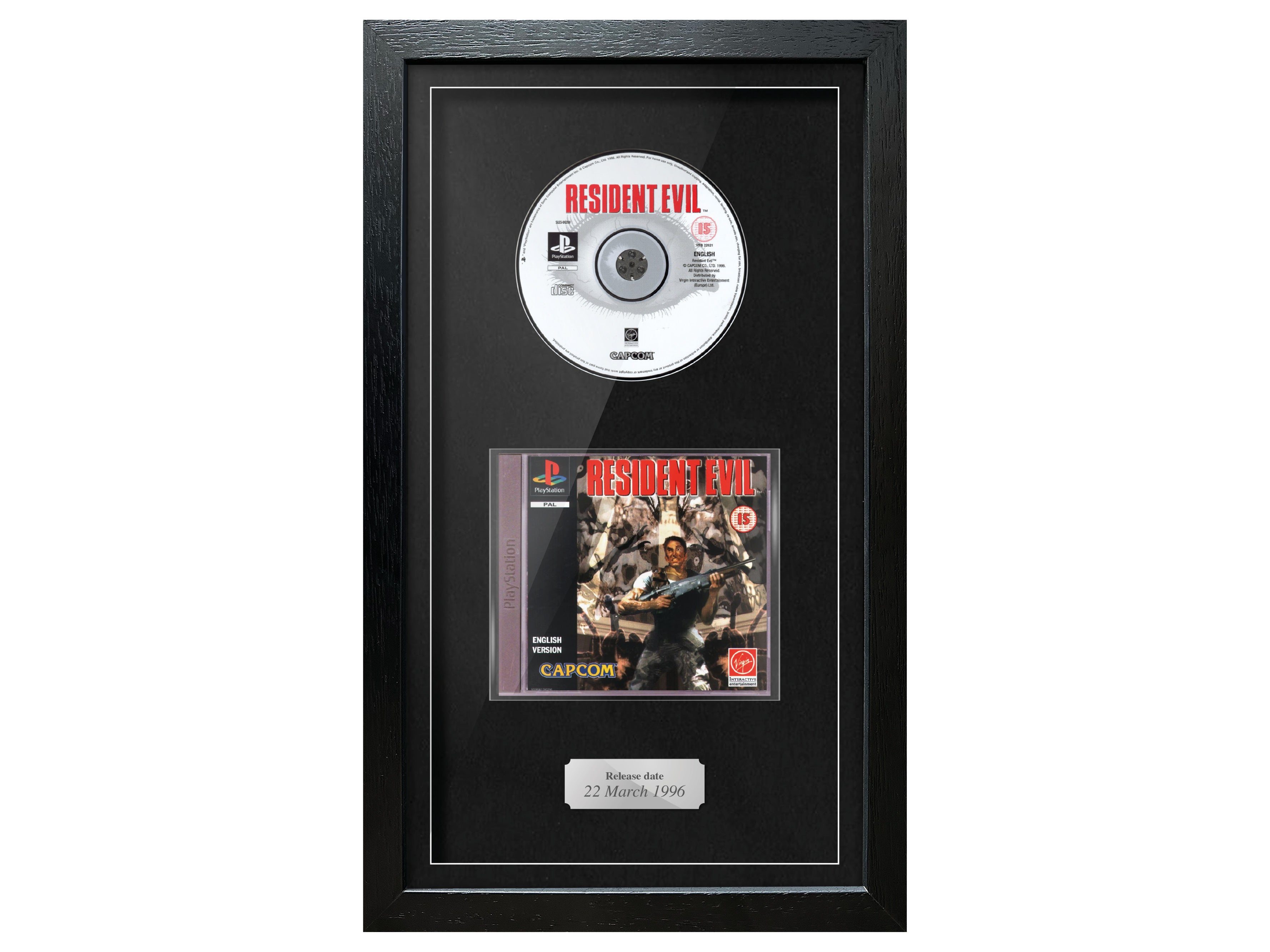 Resident Evil 1 (PS1) Exhibition Range Framed Game