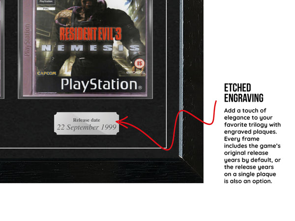 The Resident Evil Trilogy (PS1) Exhibition Range Framed Games