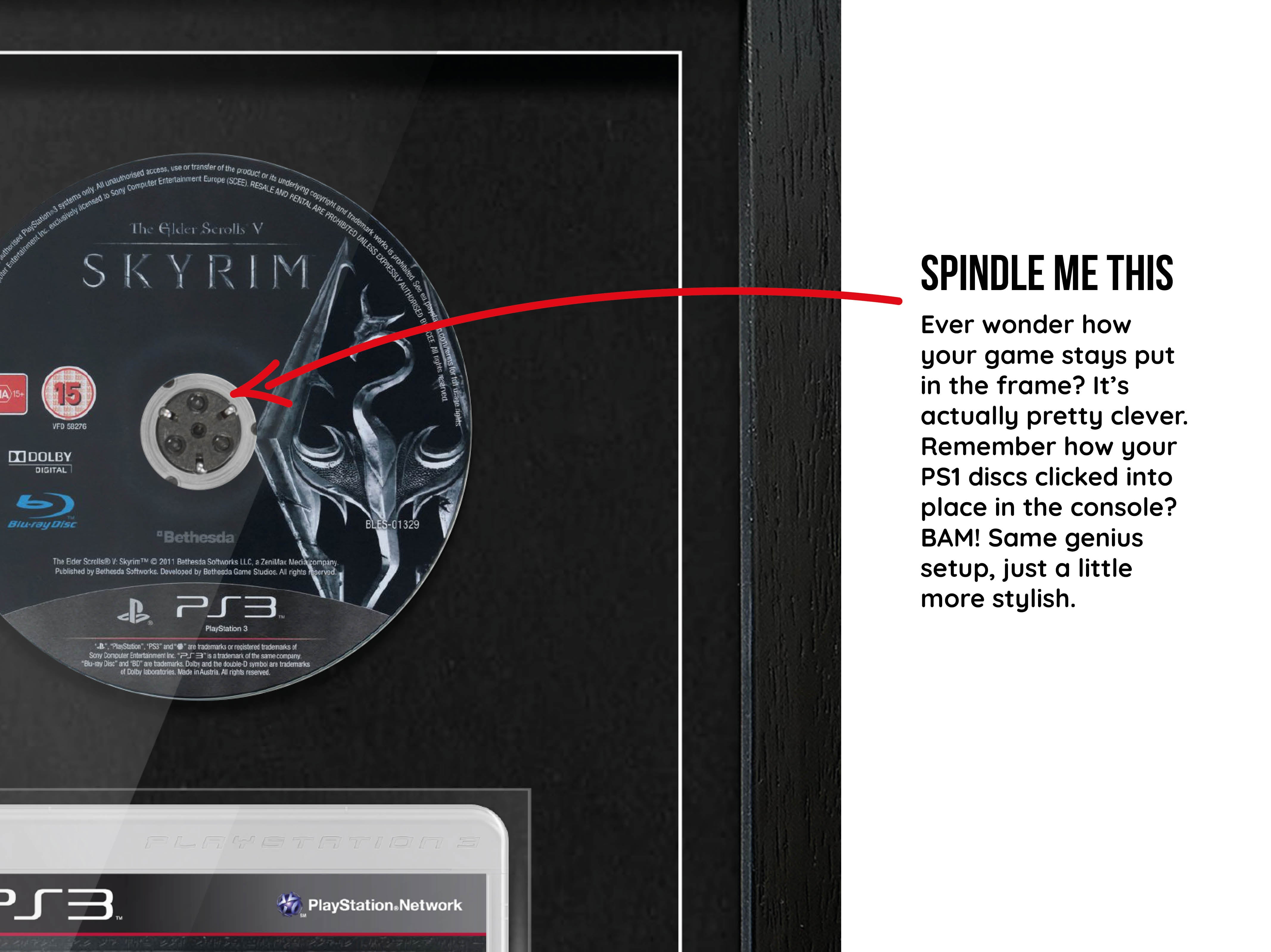 The Elder Scrolls V: Skyrim (PS3) Exhibition Range Framed Game