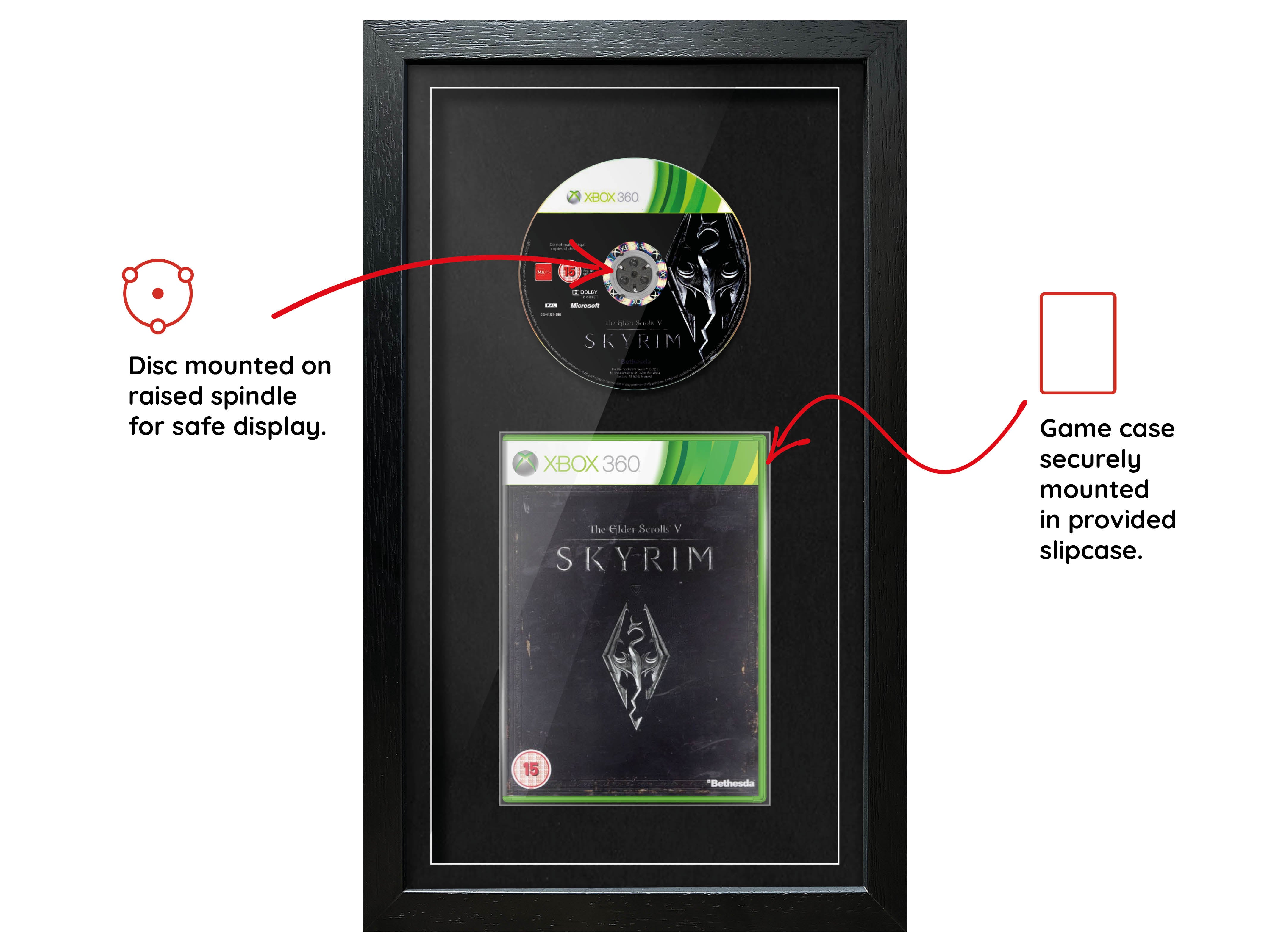 The Elder Scrolls V: Skyrim (Xbox 360) Exhibition Range Framed Game