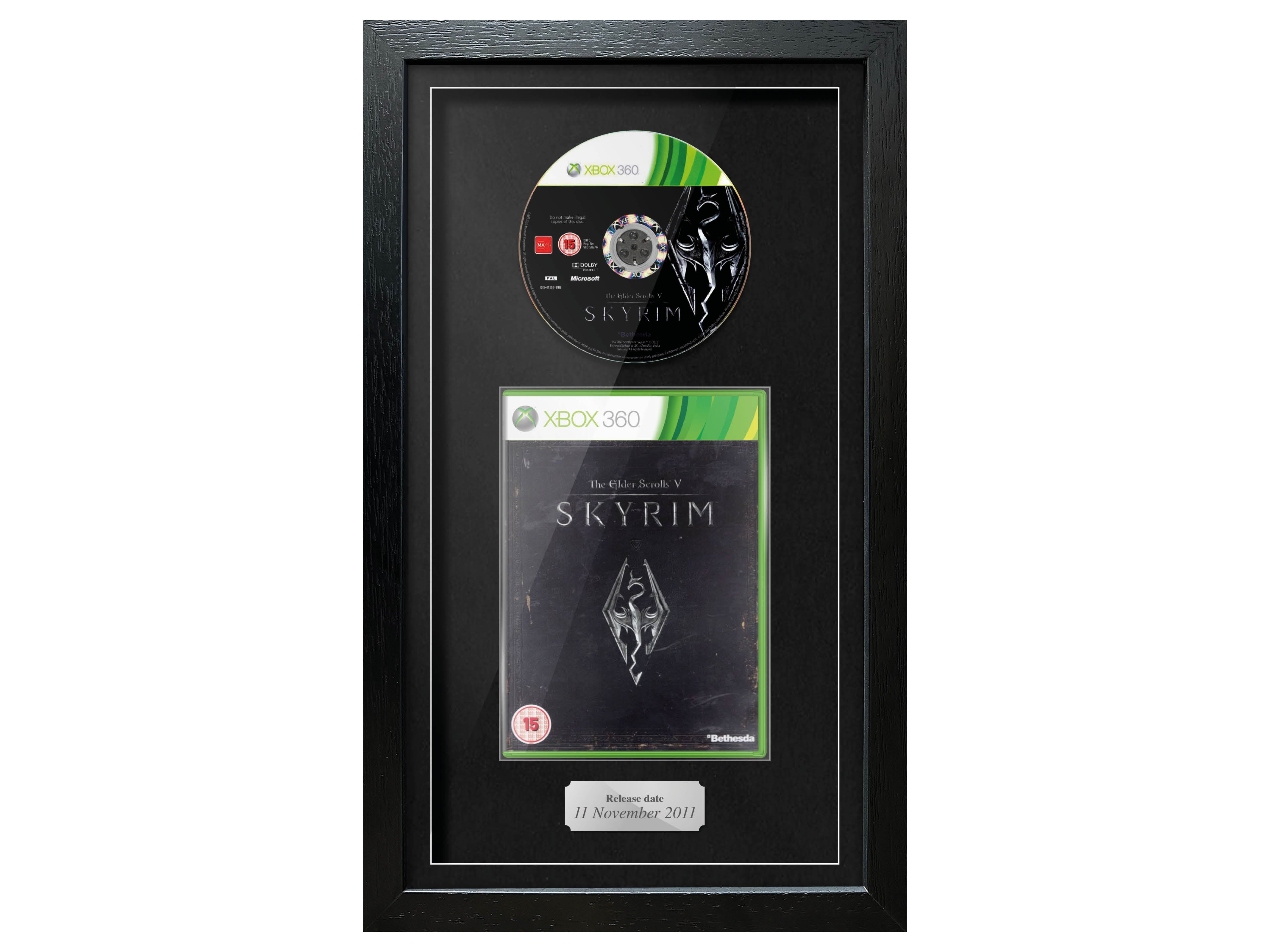 The Elder Scrolls V: Skyrim (Xbox 360) Exhibition Range Framed Game