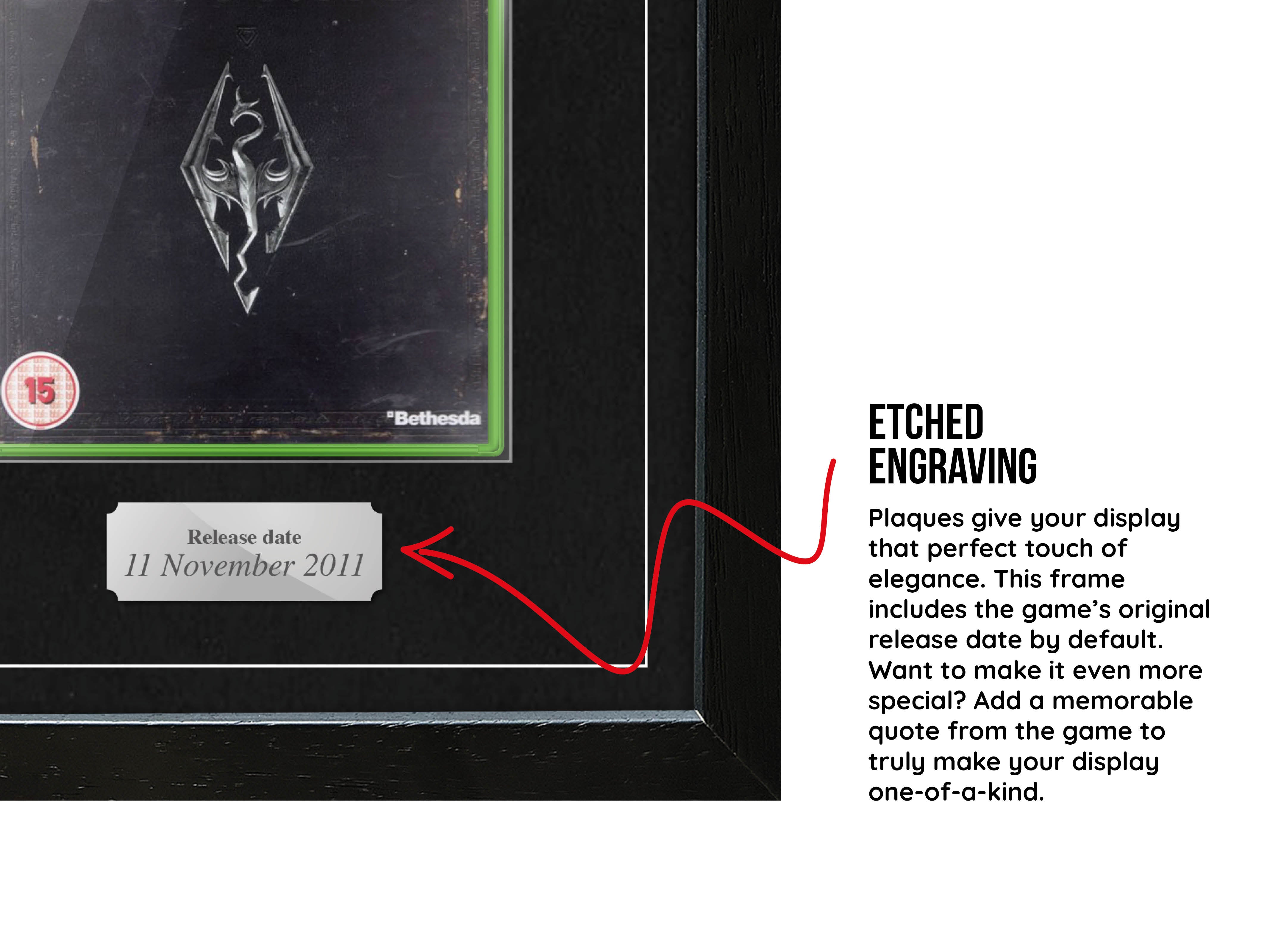 The Elder Scrolls V: Skyrim (Xbox 360) Exhibition Range Framed Game