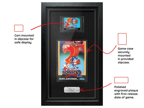 Sonic the Hedgehog 2 (Mega Drive) Exhibition Range Framed Game