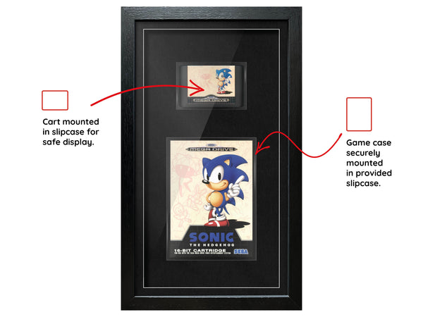 Sonic the Hedgehog (Mega Drive) Exhibition Range Framed Game - Frame-A-Game