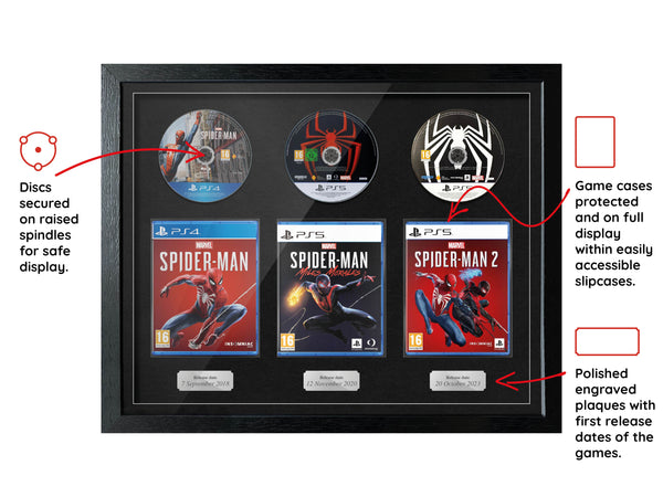 The Marvel Spider-Man Trilogy (PS4/PS5) Exhibition Range Framed Games