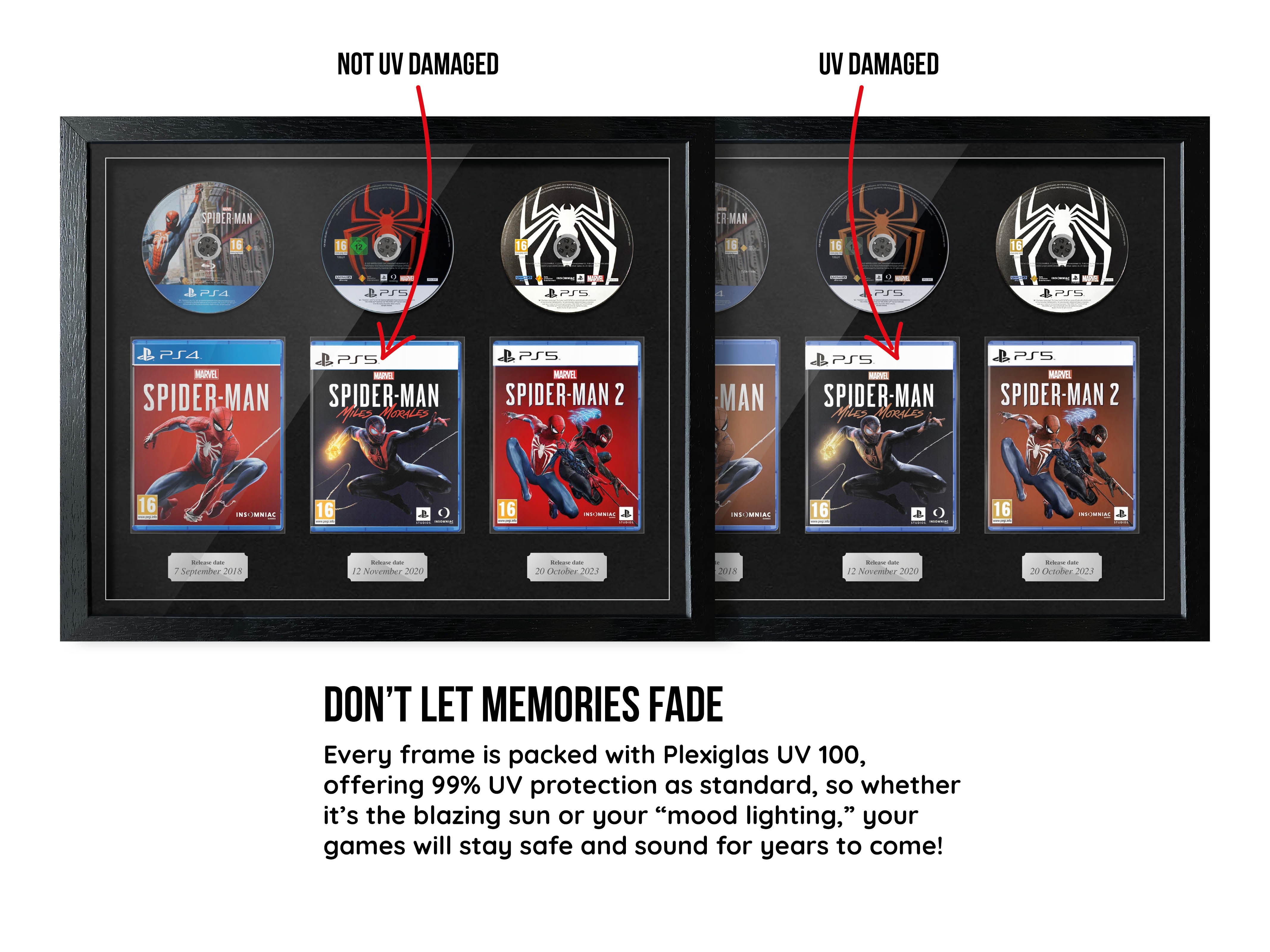The Marvel Spider-Man Trilogy (PS4/PS5) Exhibition Range Framed Games