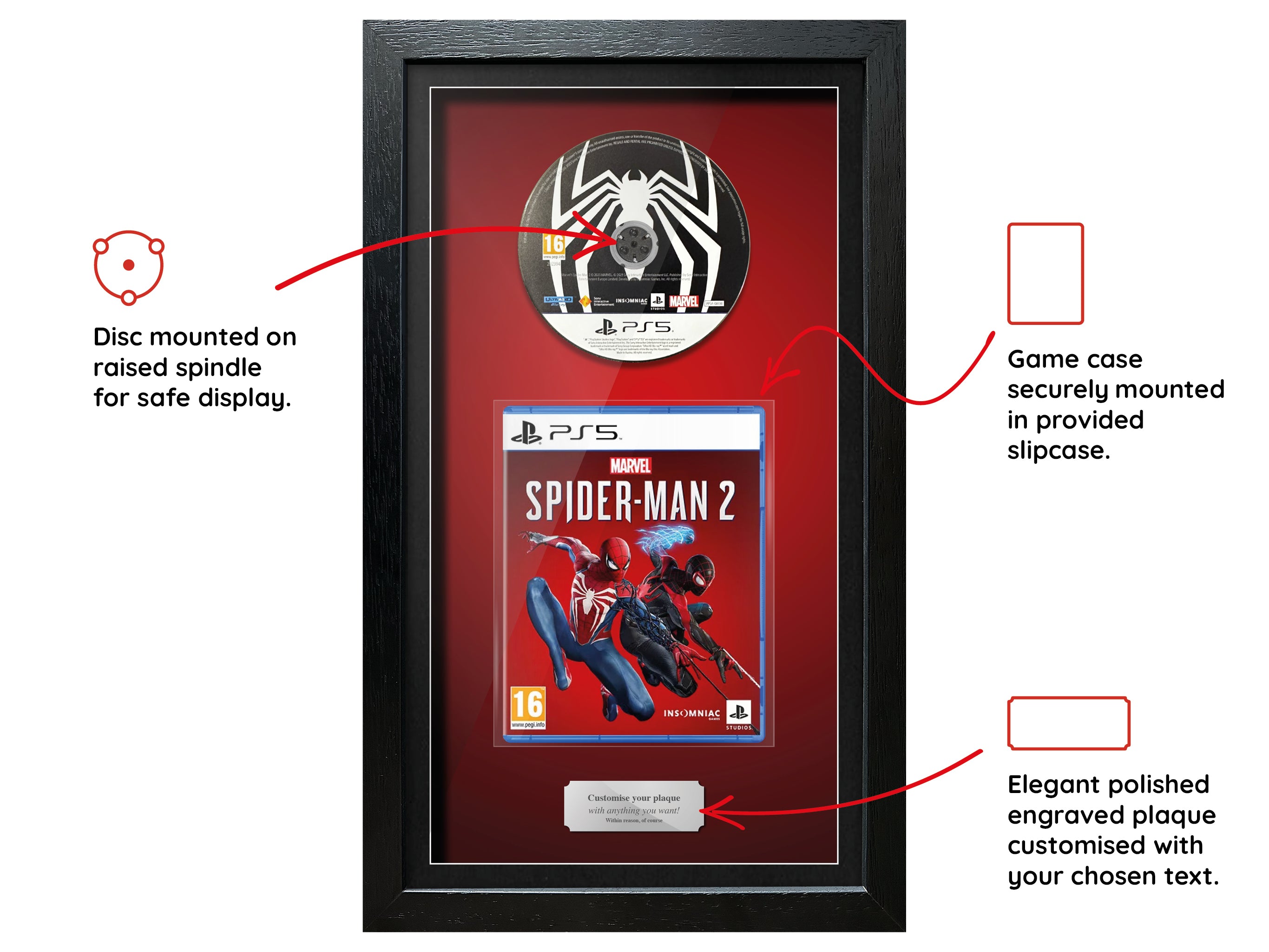 Marvel's Spider-Man 2 (PS5) Inspired By Exhibition Range Framed Game