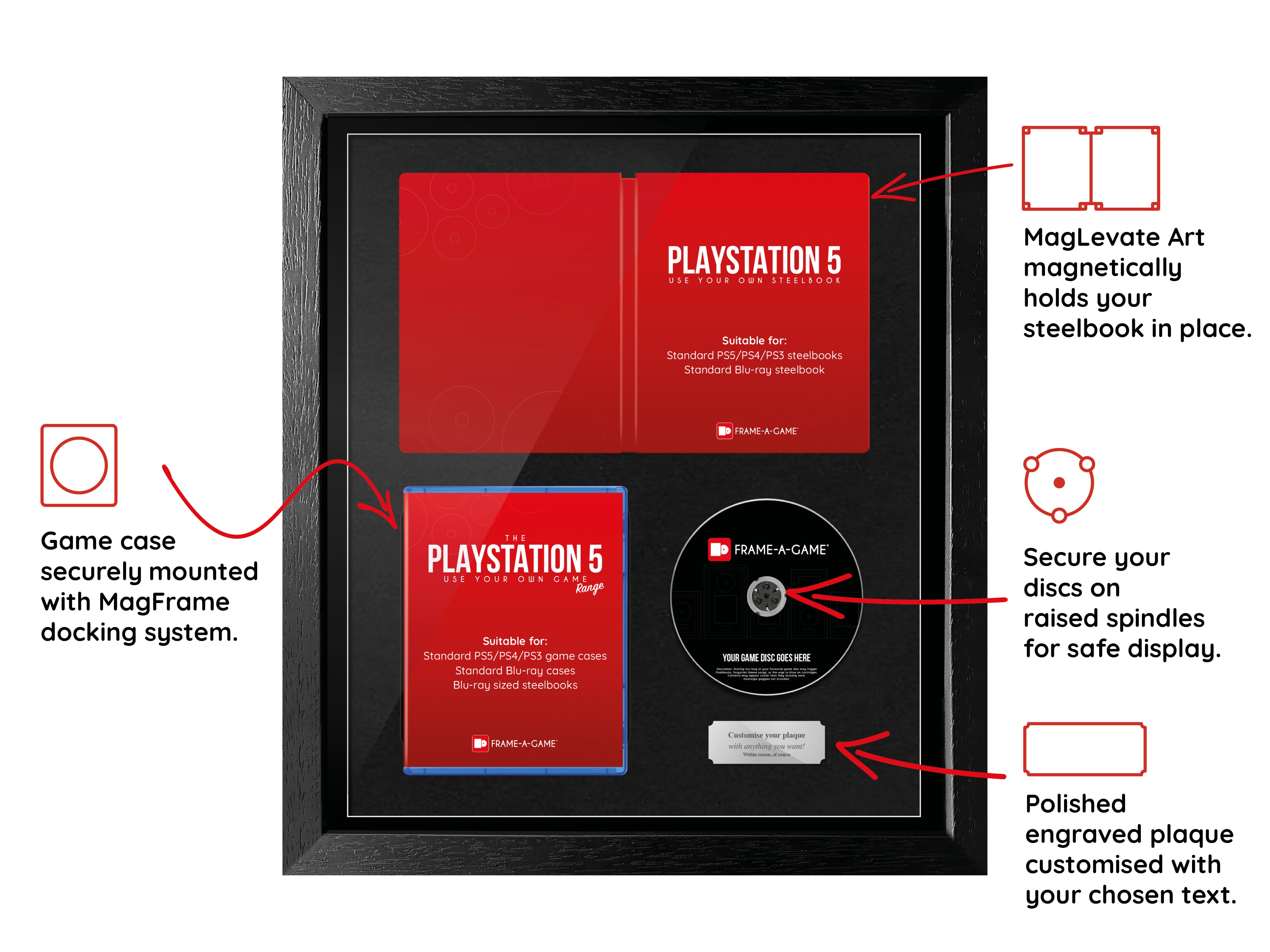 Use Your Own Steelbook & Game Duo (PlayStation) Exhibition Range Frame