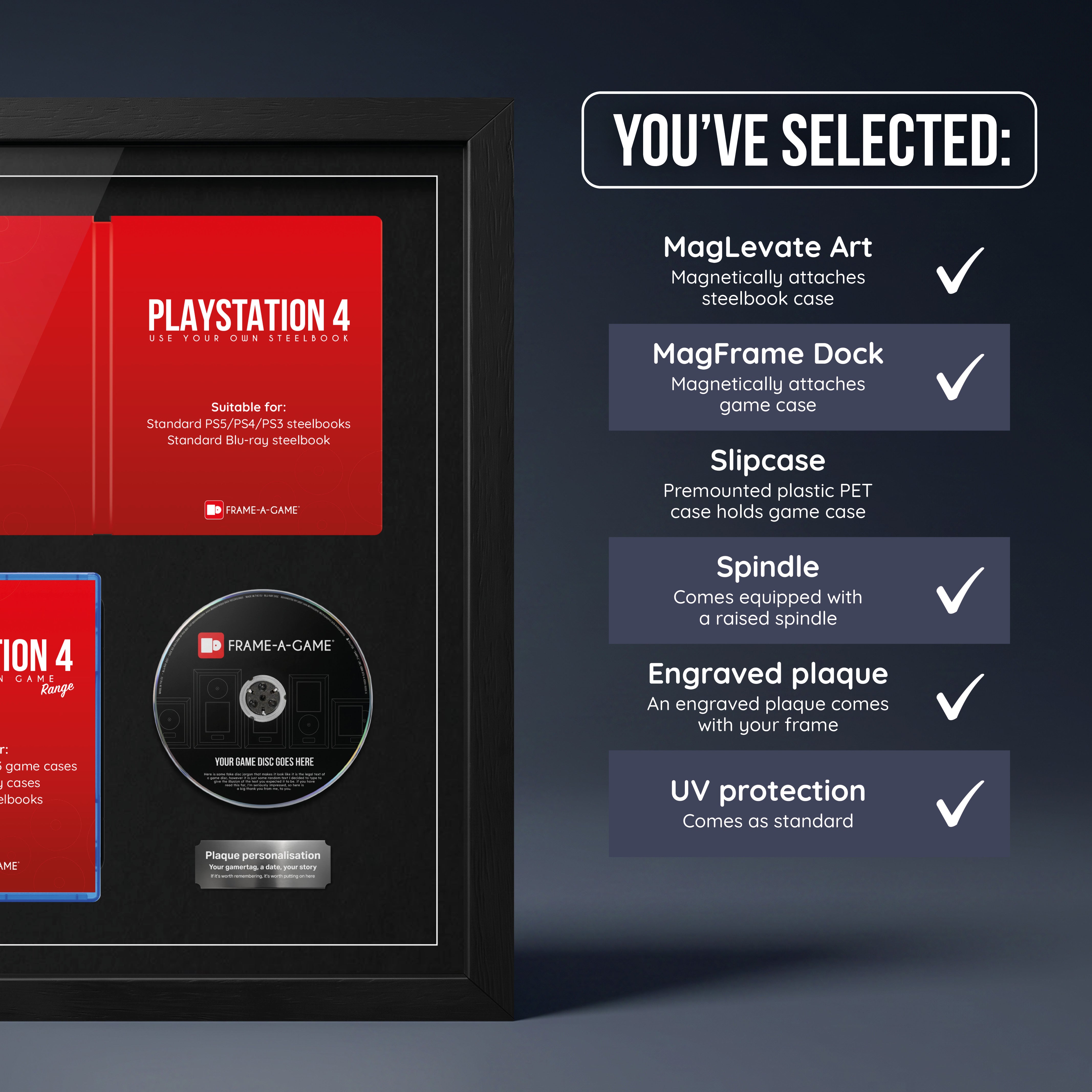 Open Steelbook & Game Display Frame