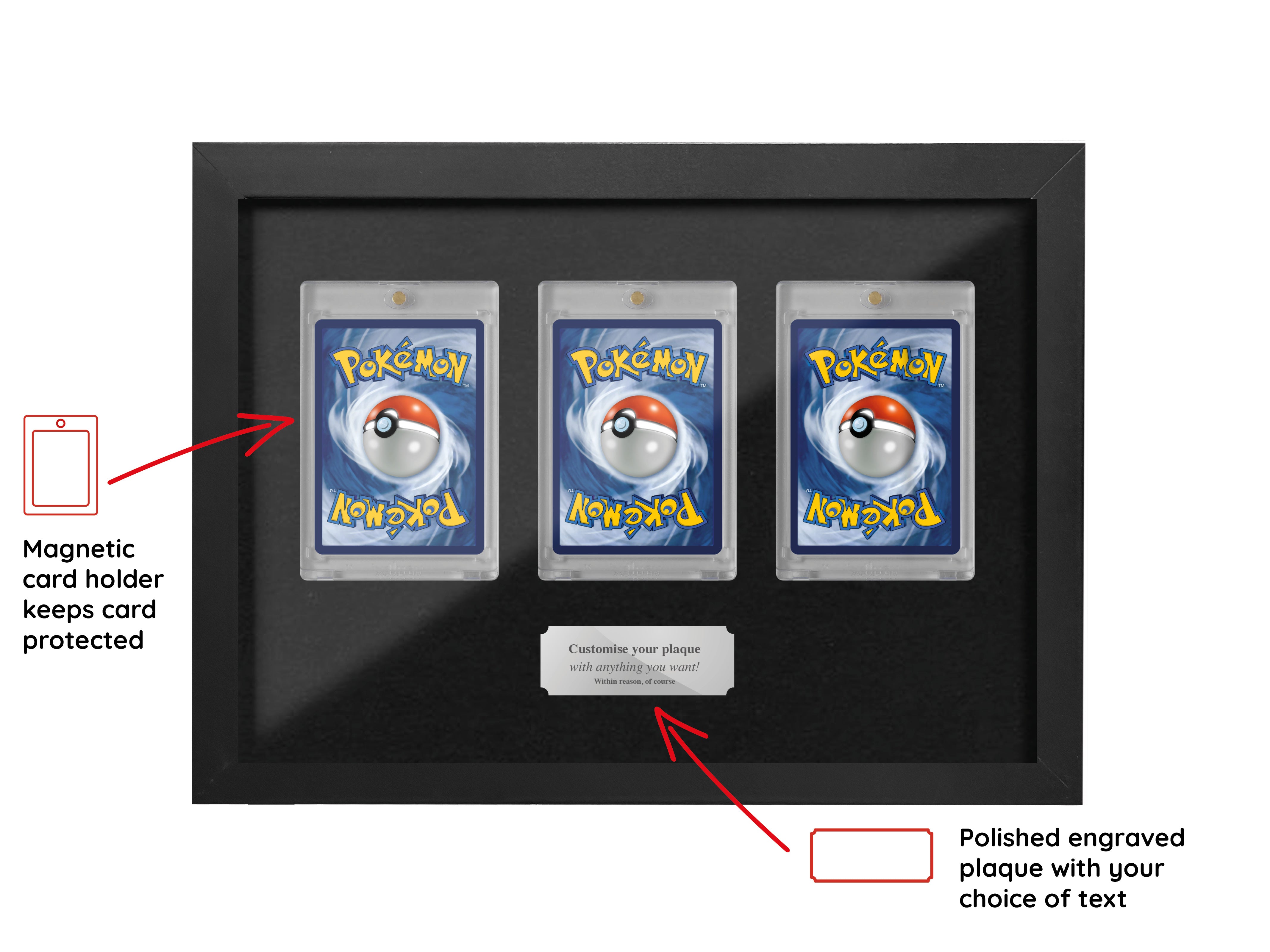 Pokémon Trading Card Game Trio (Display Case Range) Frame