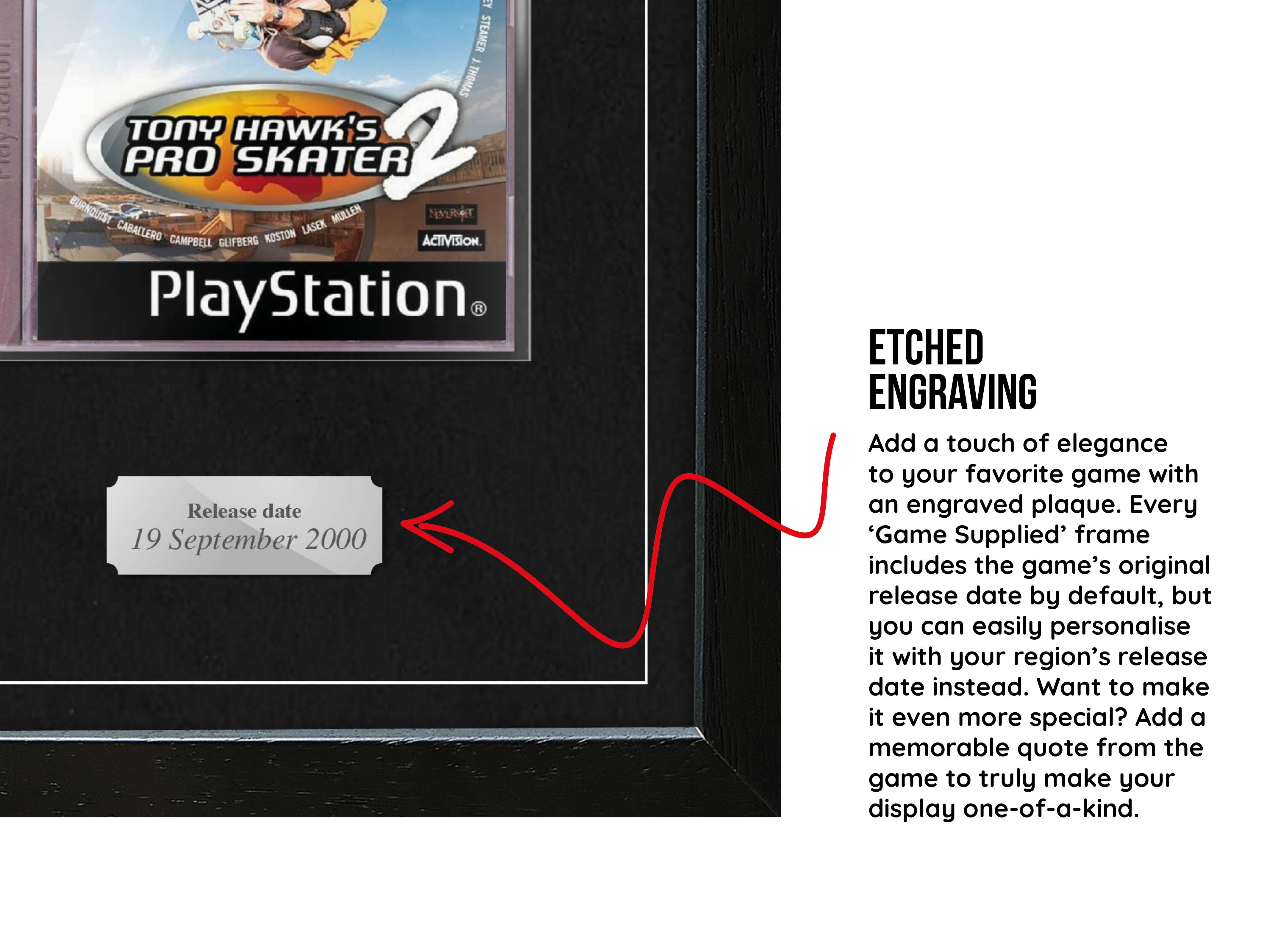 Tony Hawk's Pro Skater 2 (PS1) Exhibition Range Framed Game