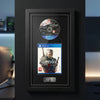 The Witcher 3: Wild Hunt PS4 Exhibition Range frame on a dark wall with the disc and case on display
