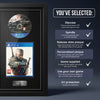 The Witcher 3: Wild Hunt PS4 frame with game supplied and release date plaque, shown with what is included
