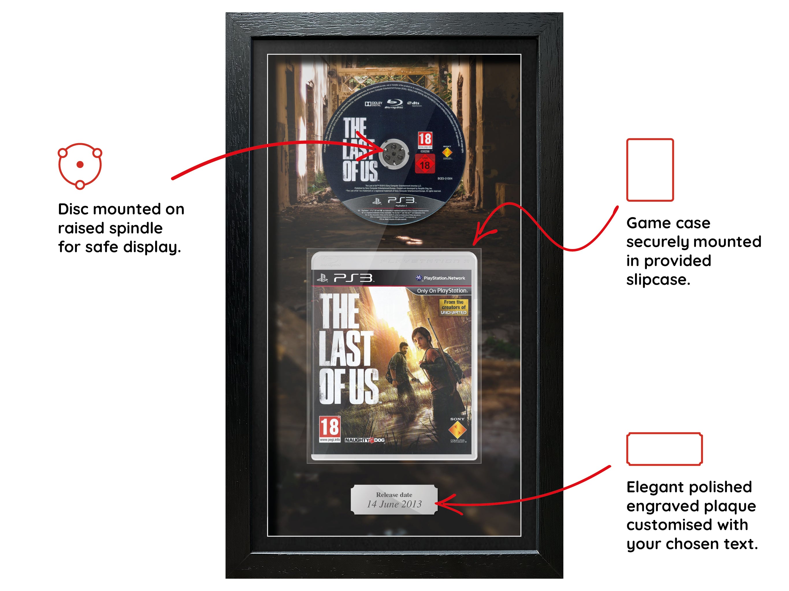 The Last of Us (PS3) Inspired By Exhibition Range Framed Game