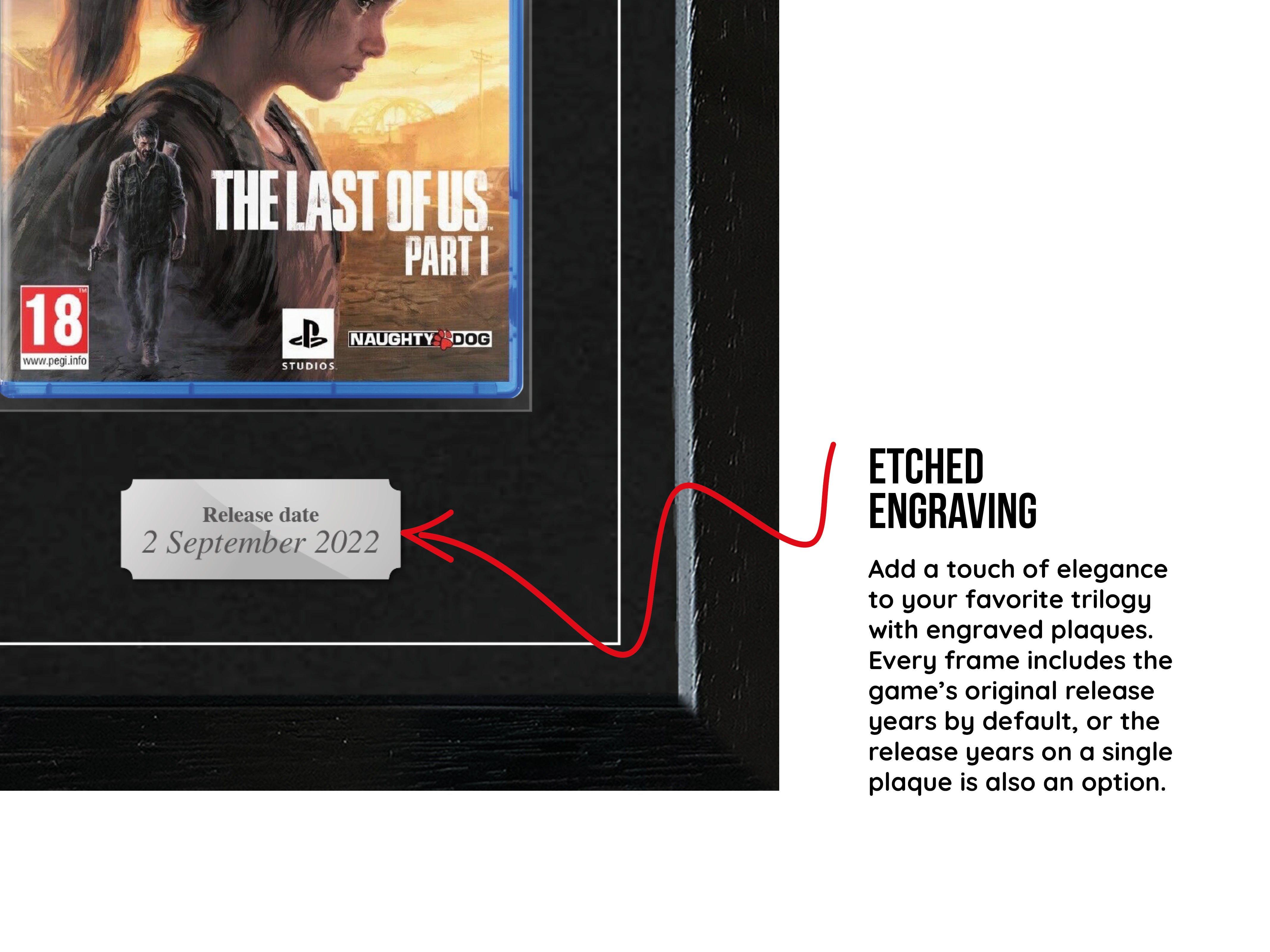 The Last of Us Trilogy (PS3/PS4/PS5) Exhibition Range Framed Games
