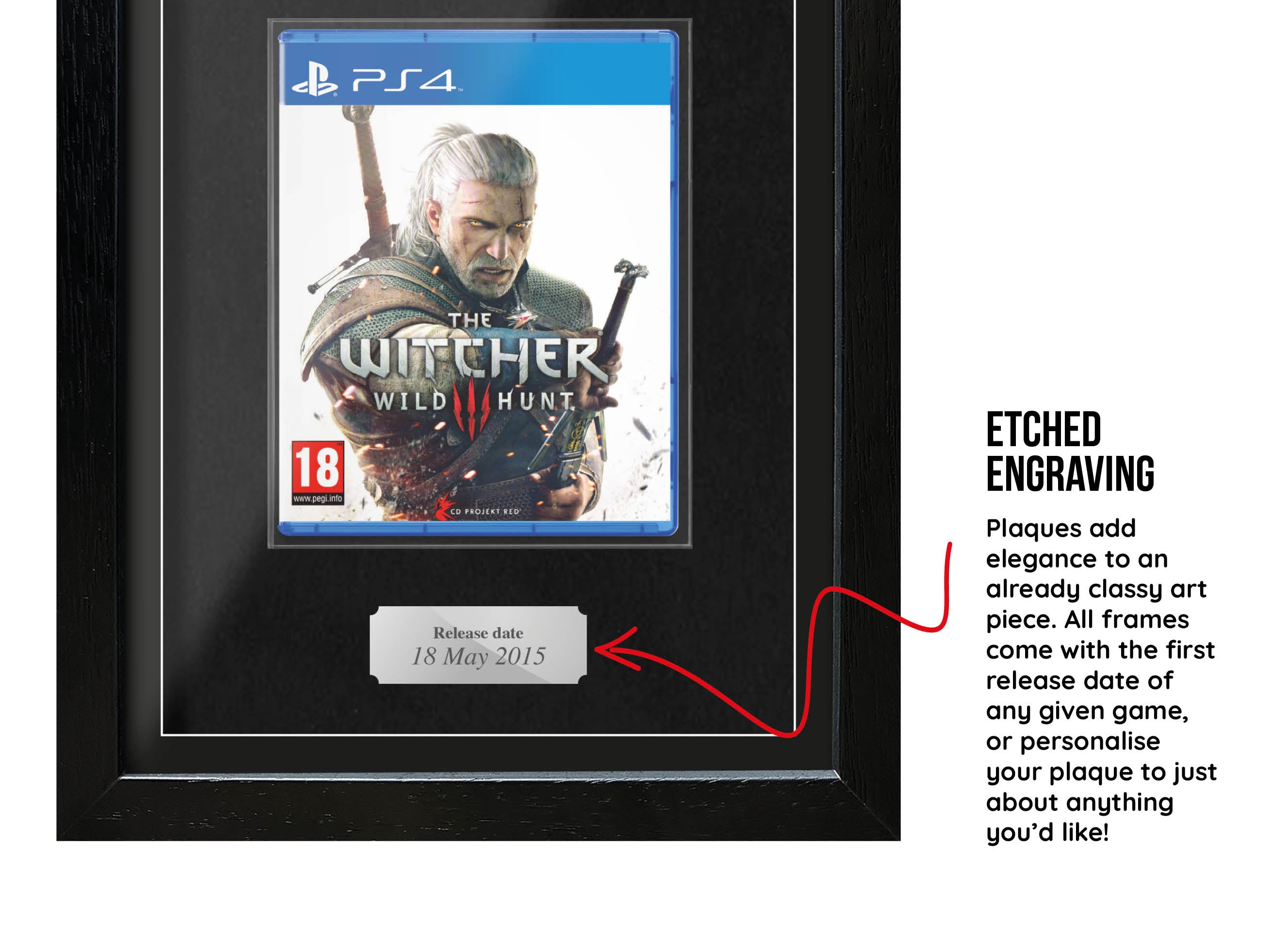 The Witcher 3 (PS4) Exhibition Range Framed Game