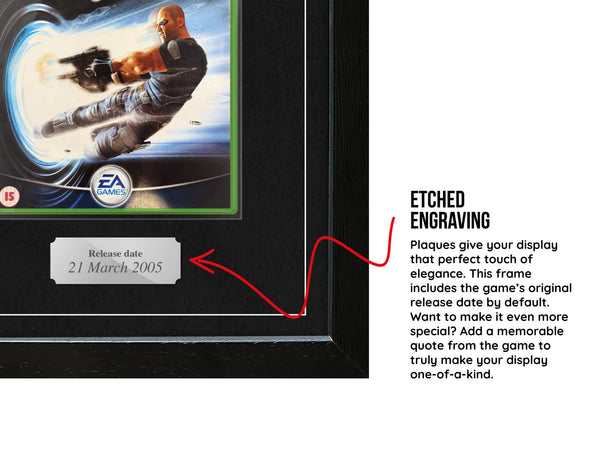 Timesplitters: Future Perfect (Xbox) Exhibition Range Framed Game - Frame-A-Game