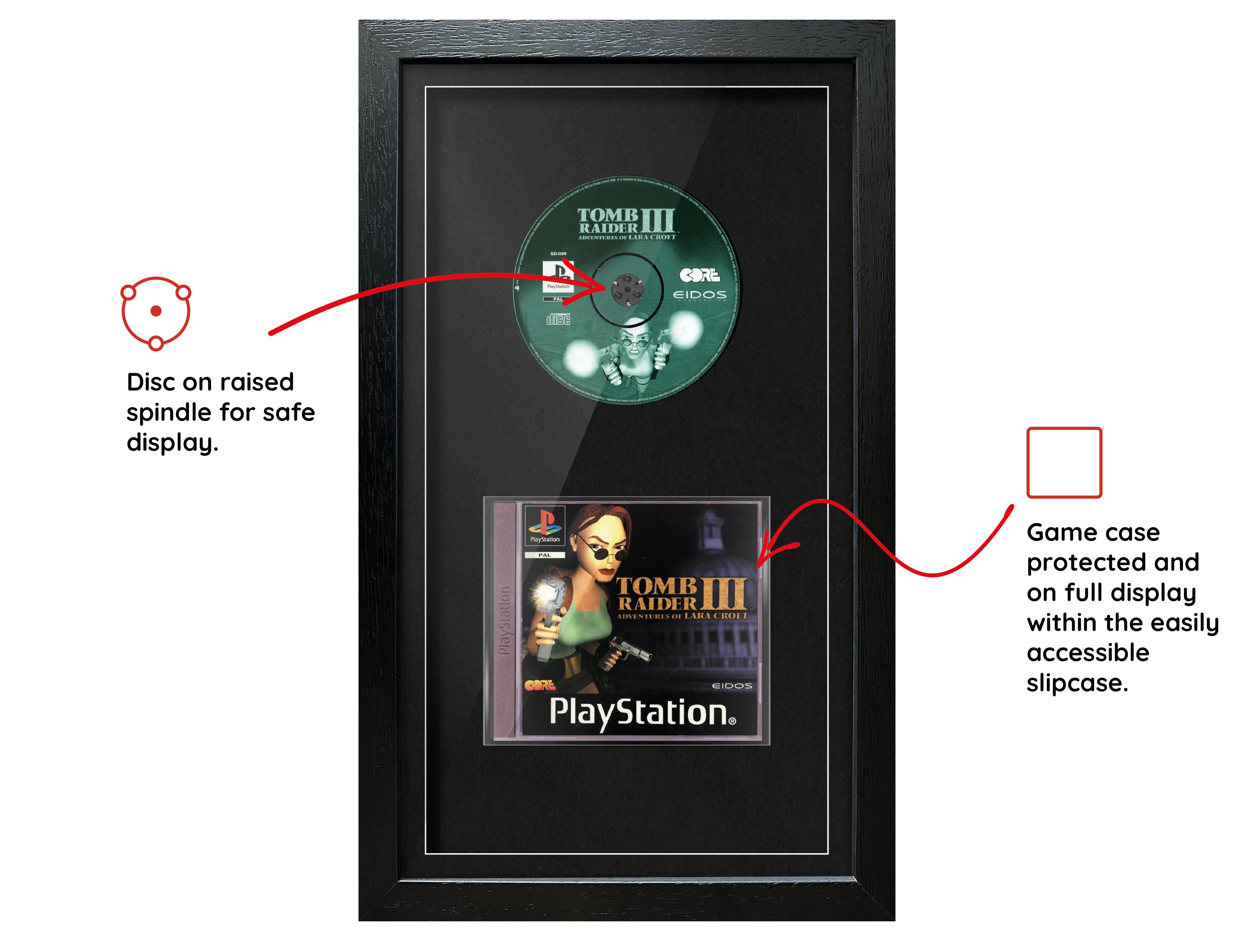 Tomb Raider III: Adventures of Lara Croft (PS1) Exhibition Range Framed Game