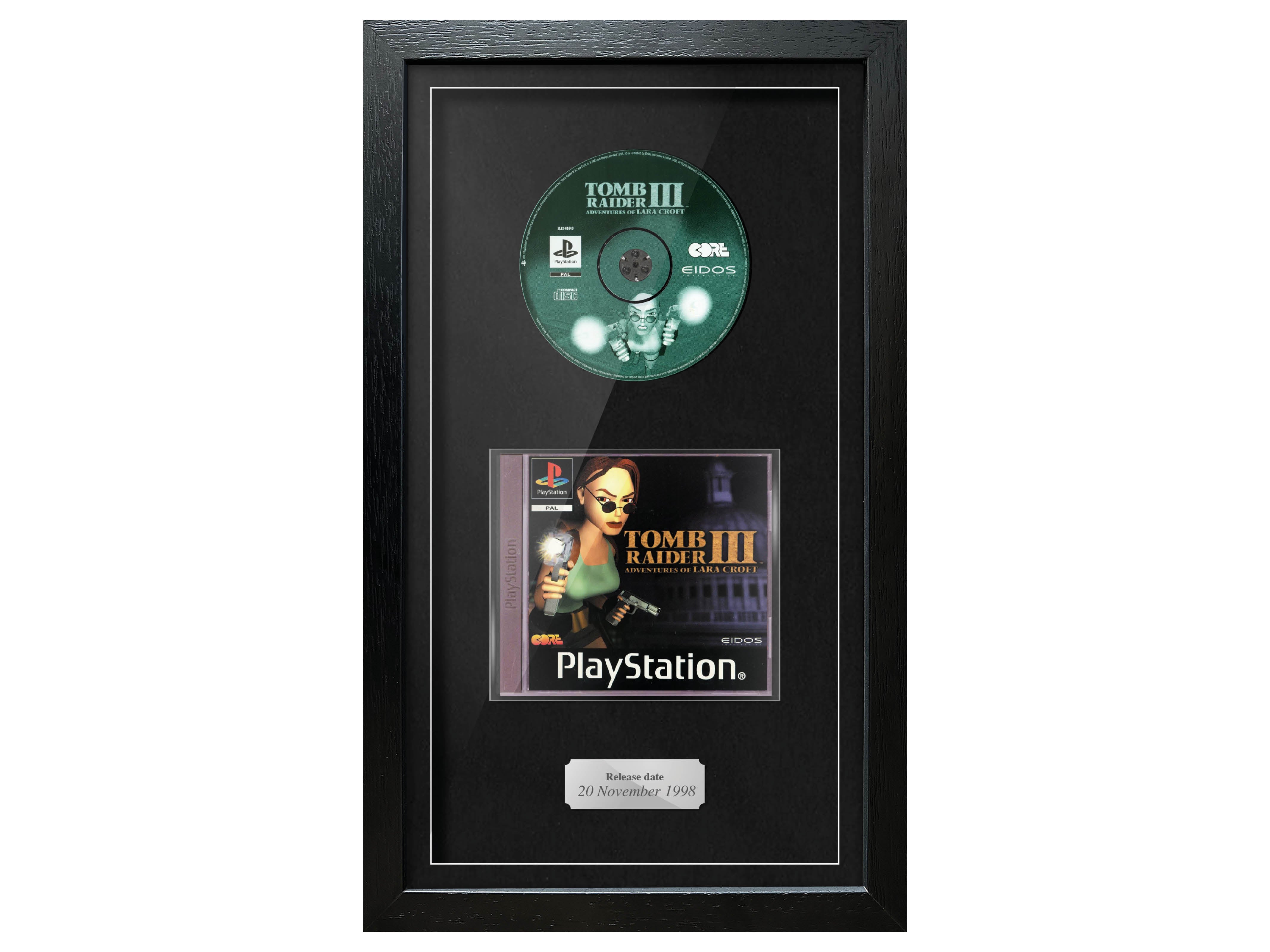 Tomb Raider III: Adventures of Lara Croft (PS1) Exhibition Range Framed Game