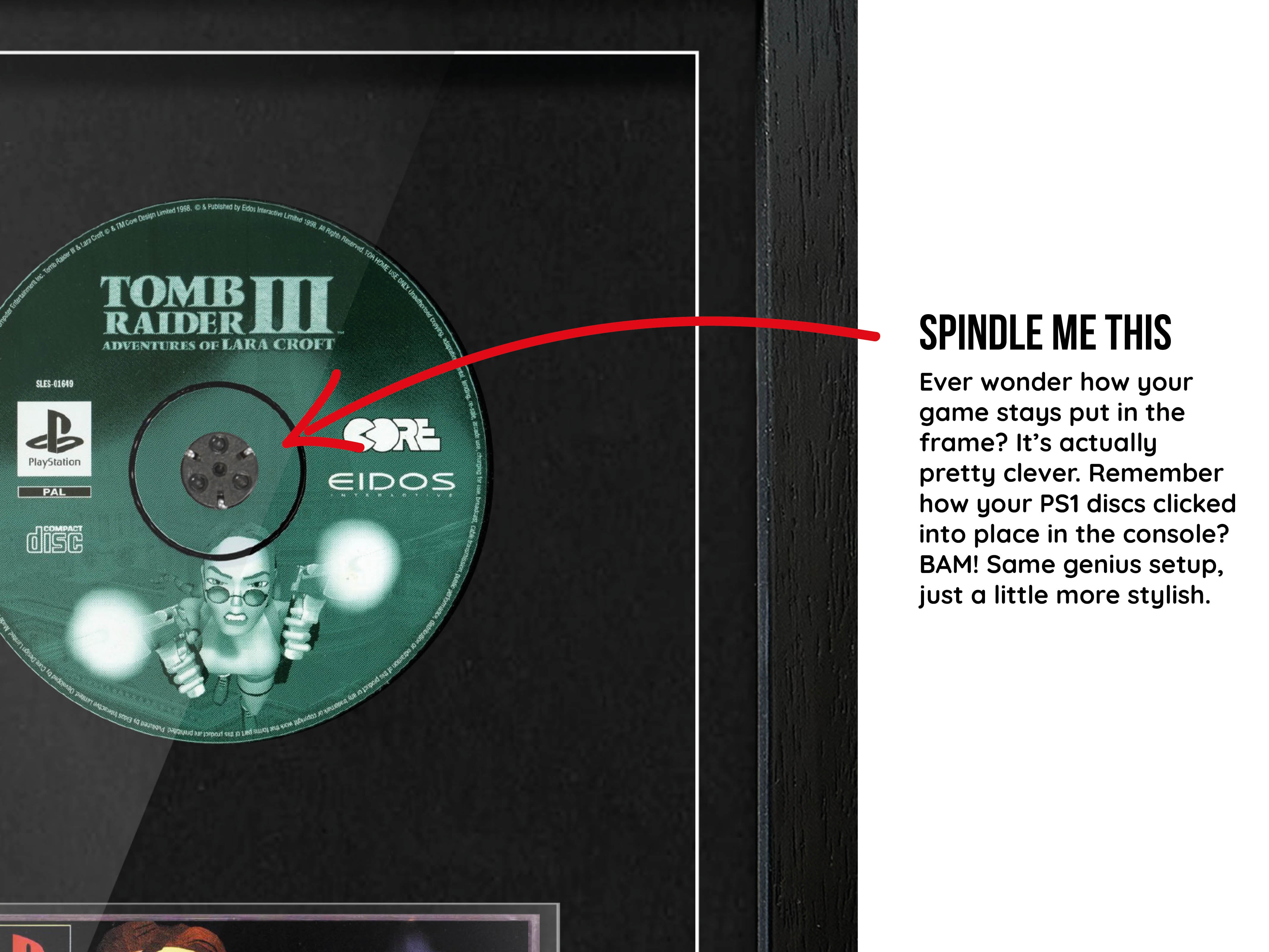 Tomb Raider III: Adventures of Lara Croft (PS1) Exhibition Range Framed Game