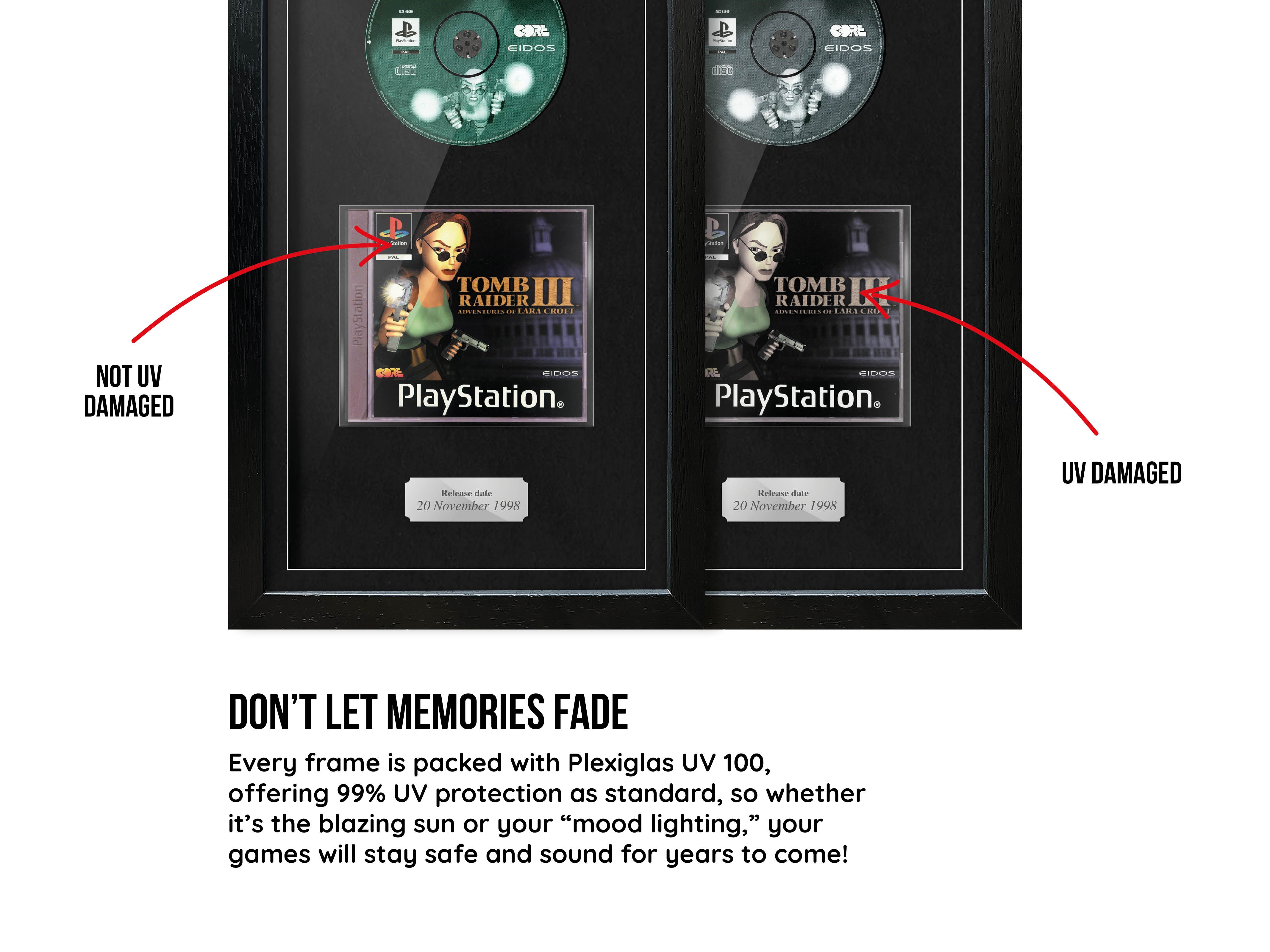 Tomb Raider III: Adventures of Lara Croft (PS1) Exhibition Range Framed Game