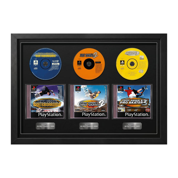 The Tony Hawk Pro Skater Trilogy (PS1) Trio Framed Games