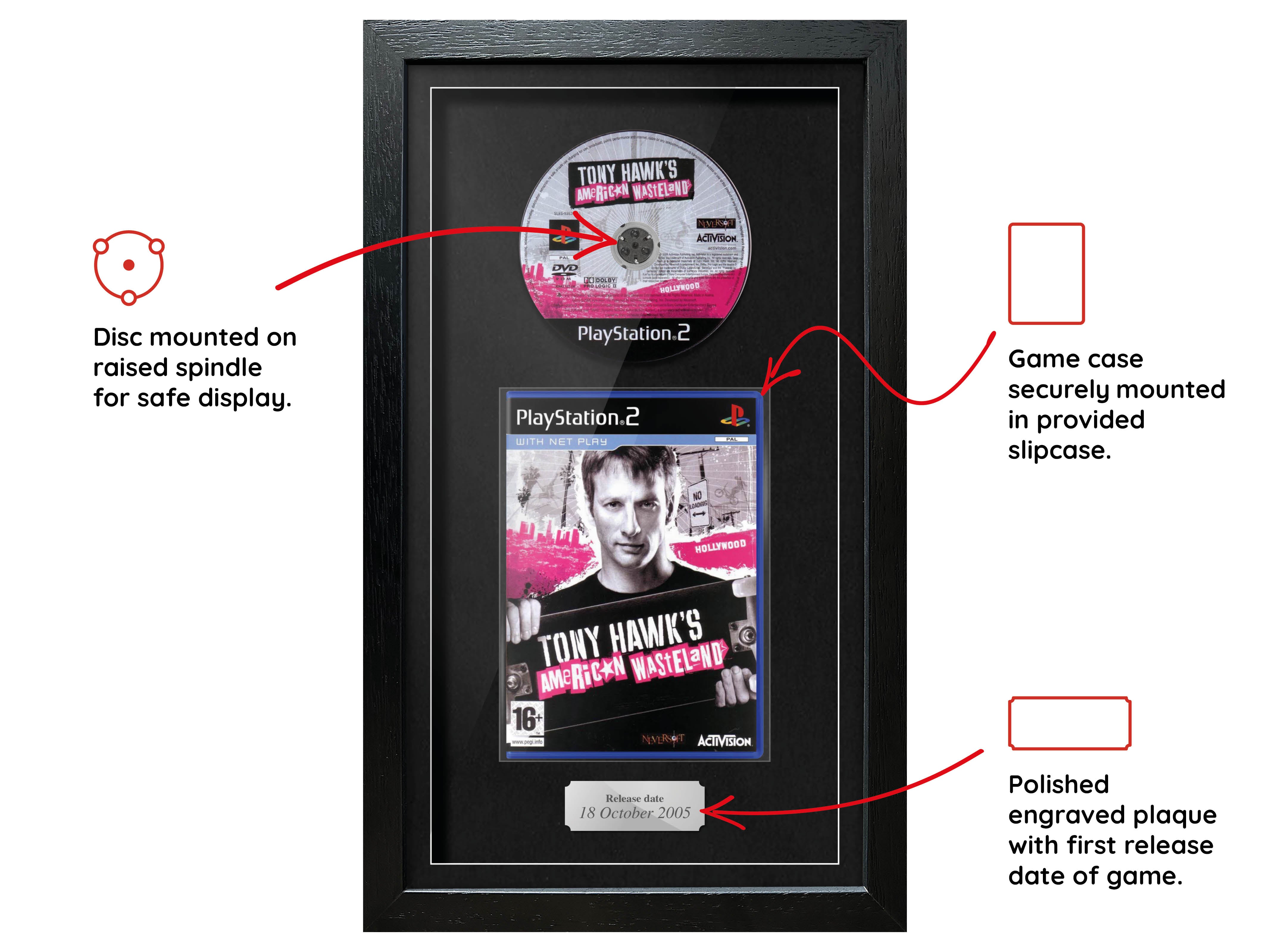 Tony Hawk's American Wasteland (PS2) Exhibition Range Framed Game