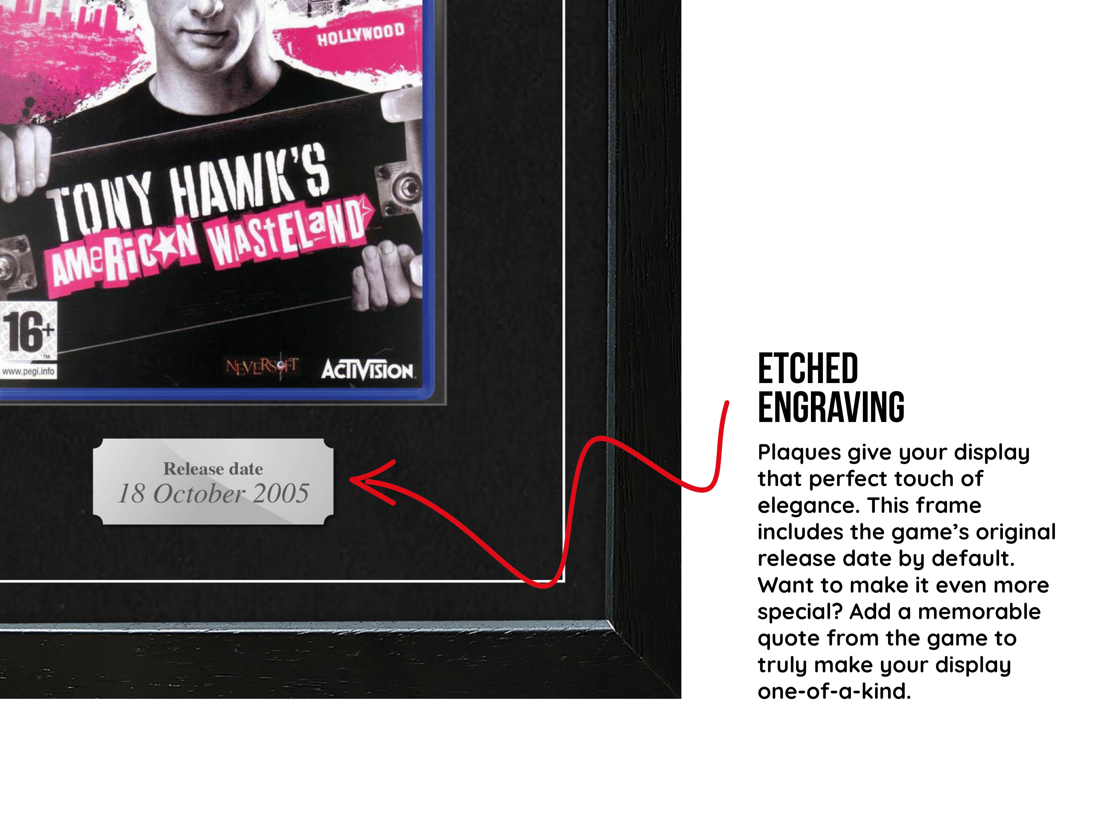 Tony Hawk's American Wasteland (PS2) Exhibition Range Framed Game