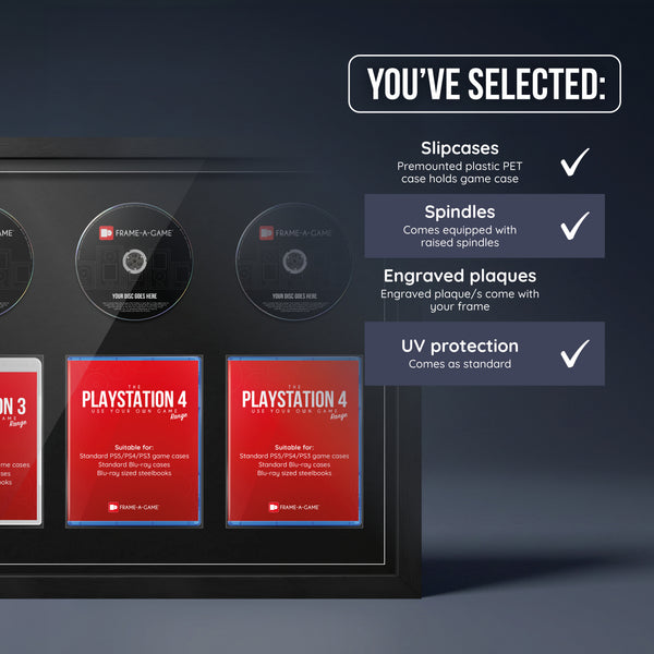 Use Your Own PlayStation Games Trio Display Frame