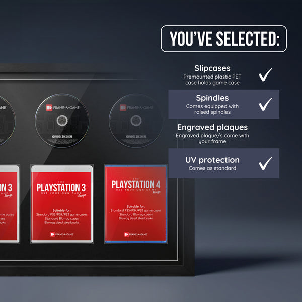Use Your Own PlayStation Games Trio Display Frame