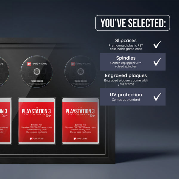 Use Your Own PlayStation Games Trio Display Frame
