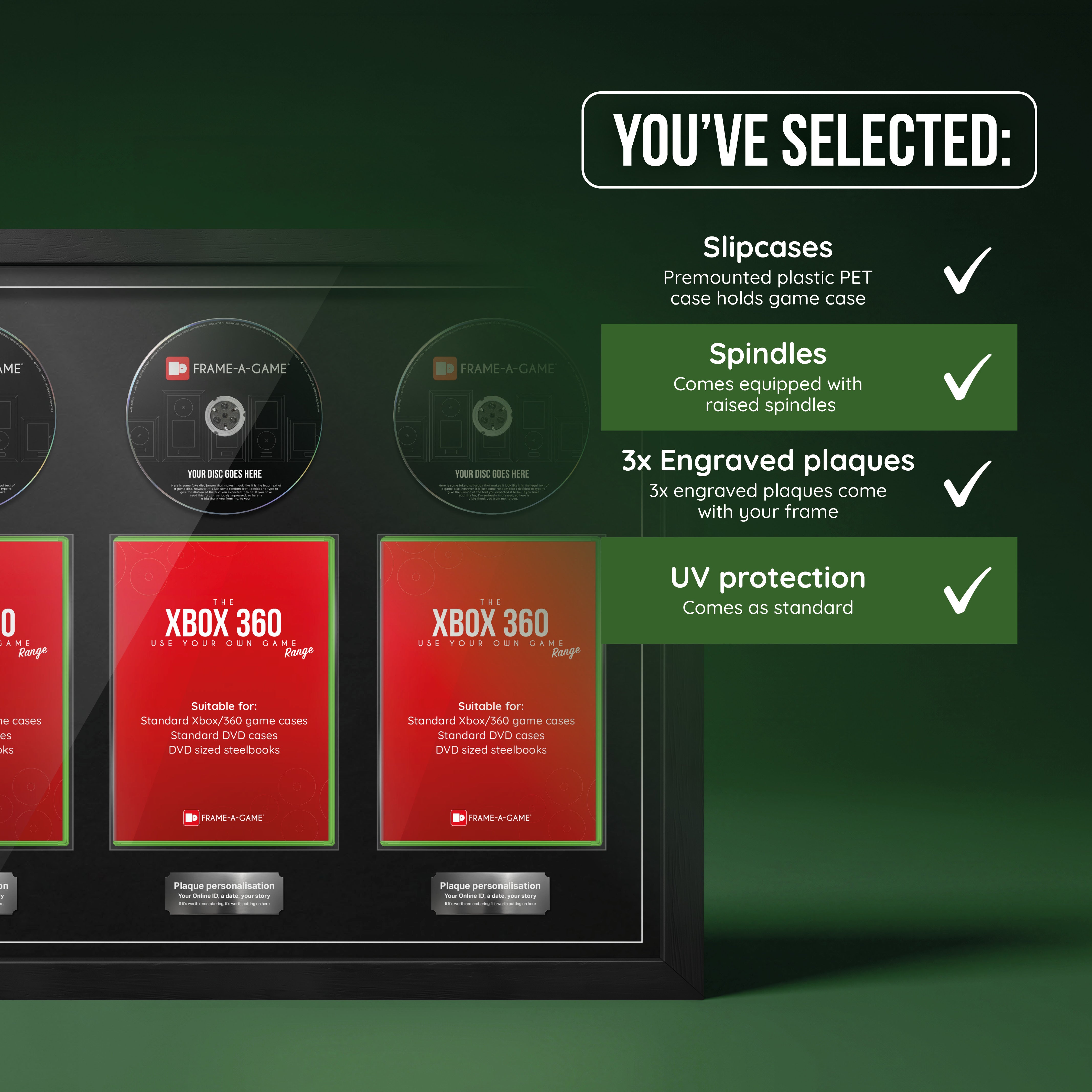 Use Your Own Xbox Games Trio Display Frame