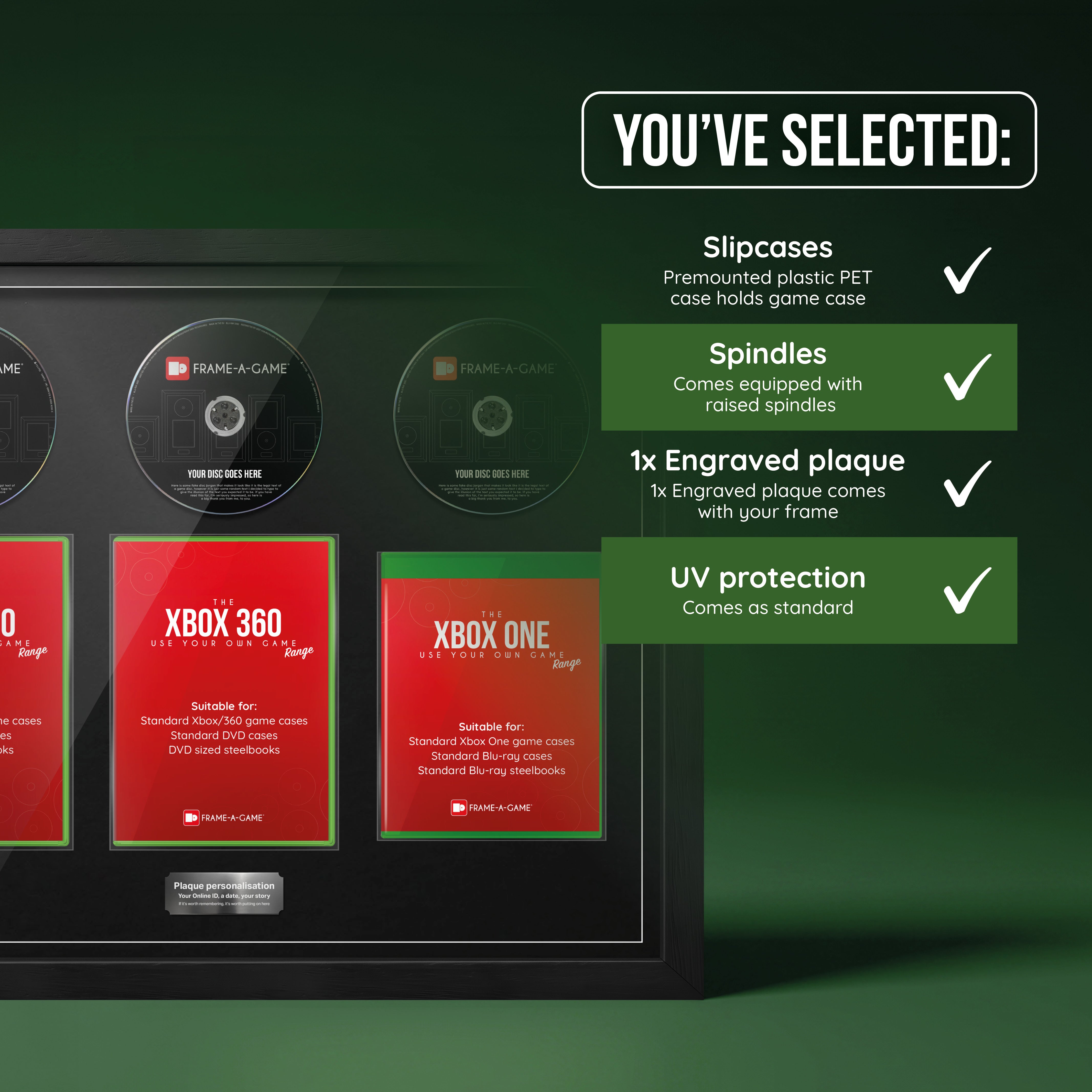Use Your Own Xbox Games Trio Display Frame