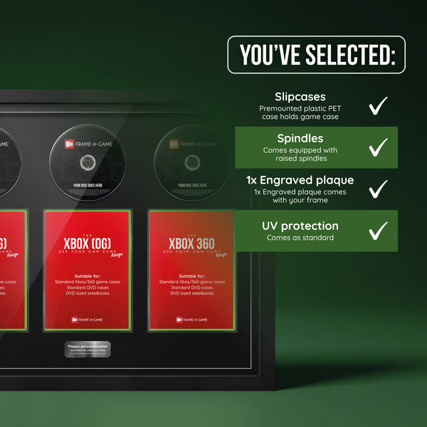 Use Your Own Xbox Games Trio Display Frame