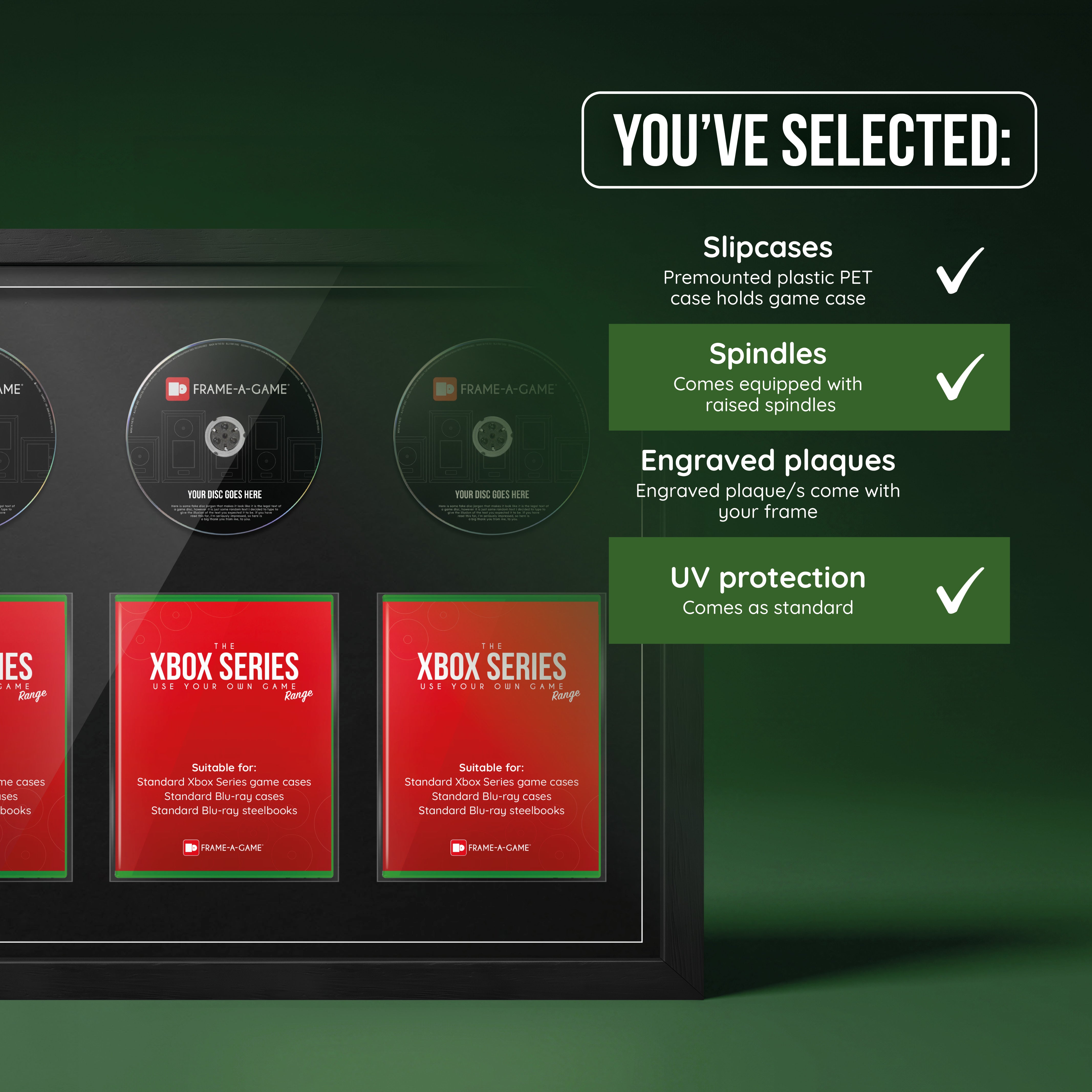 Use Your Own Xbox Games Trio Display Frame
